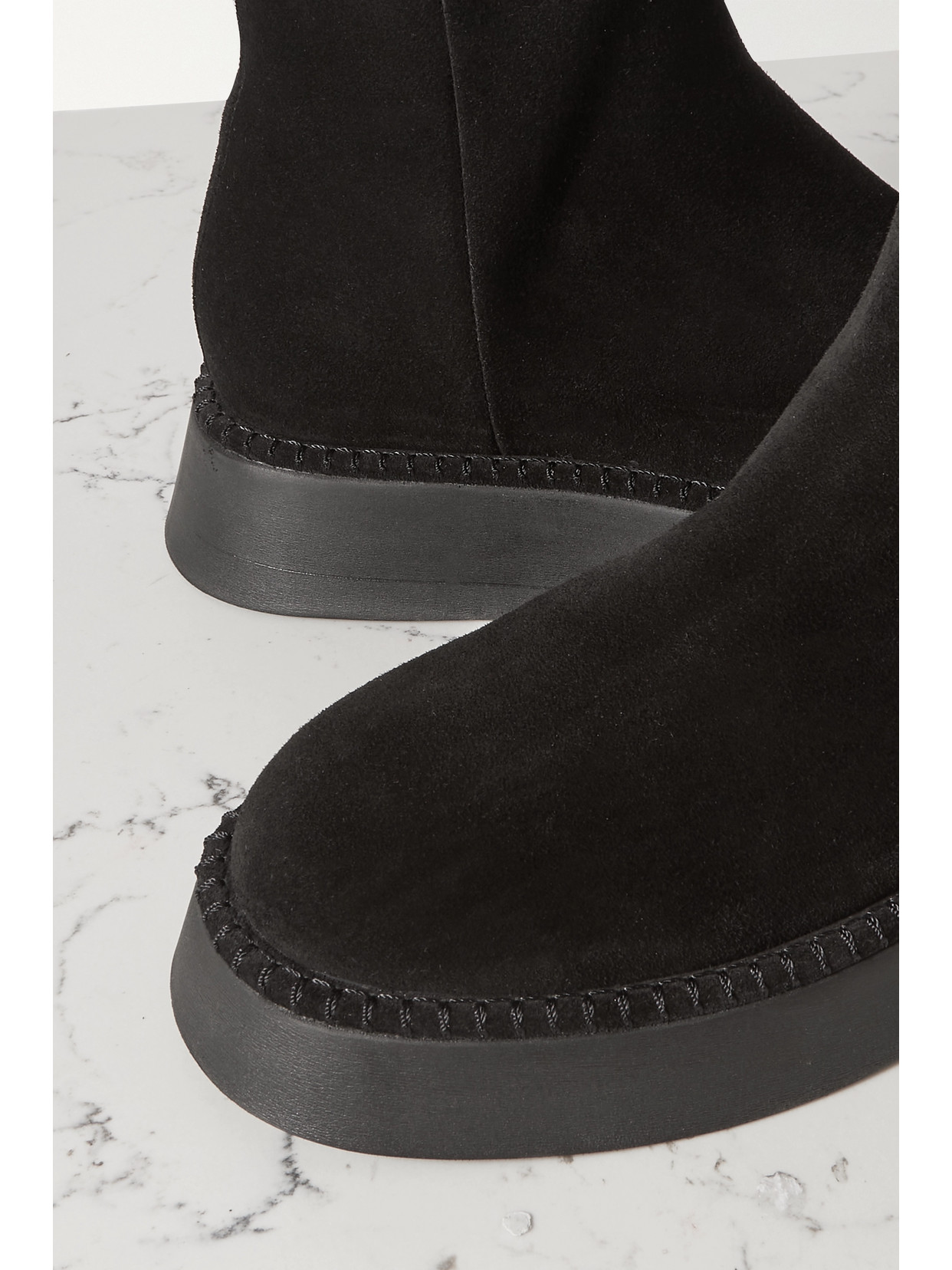 Wandler Rosa Suede Ankle Boots In Black