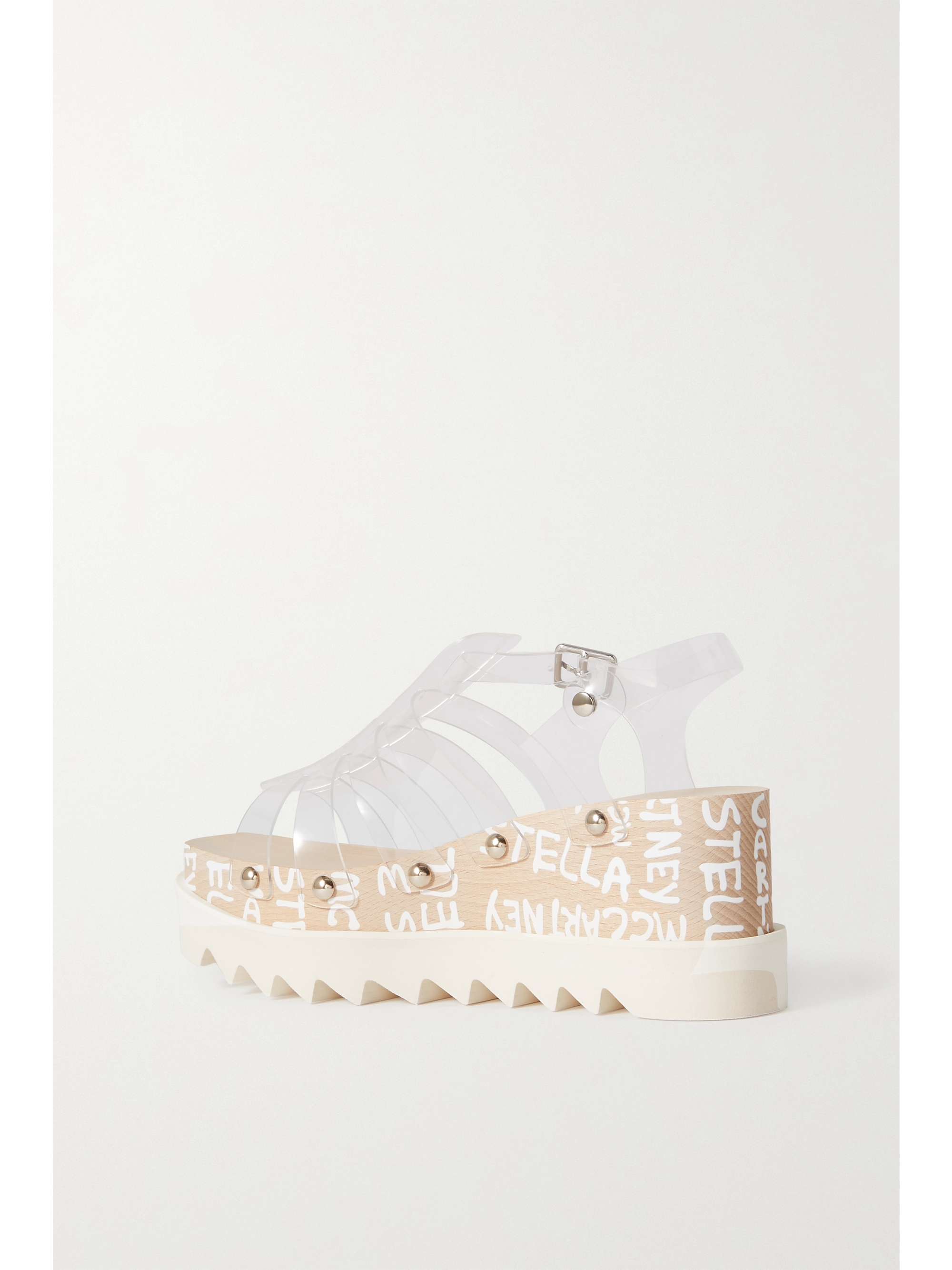 Elyse PVC platform sandals