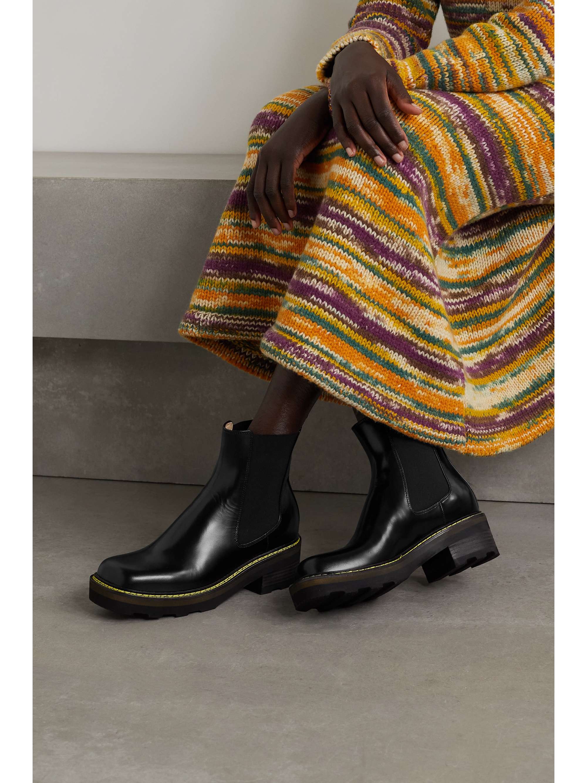 GABRIELA HEARST Jil glossed-leather Chelsea boots