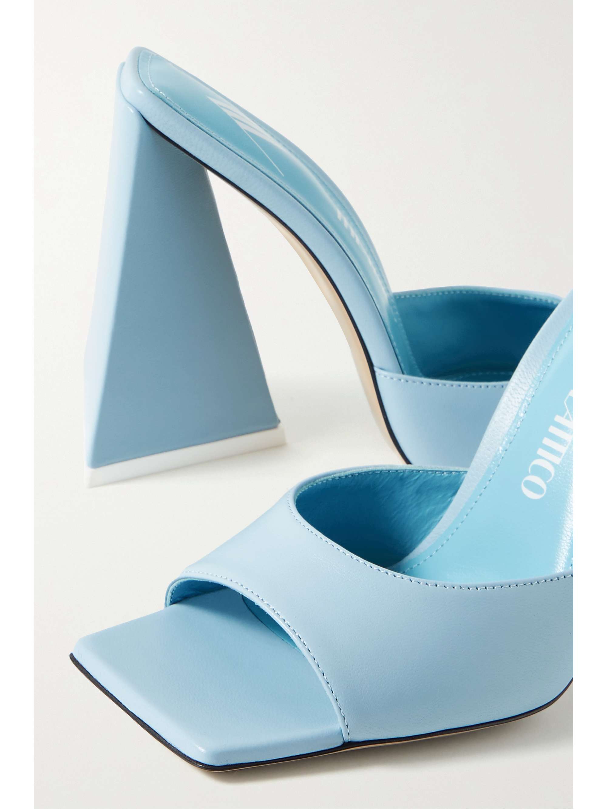 THE ATTICO Devon glittered leather mules