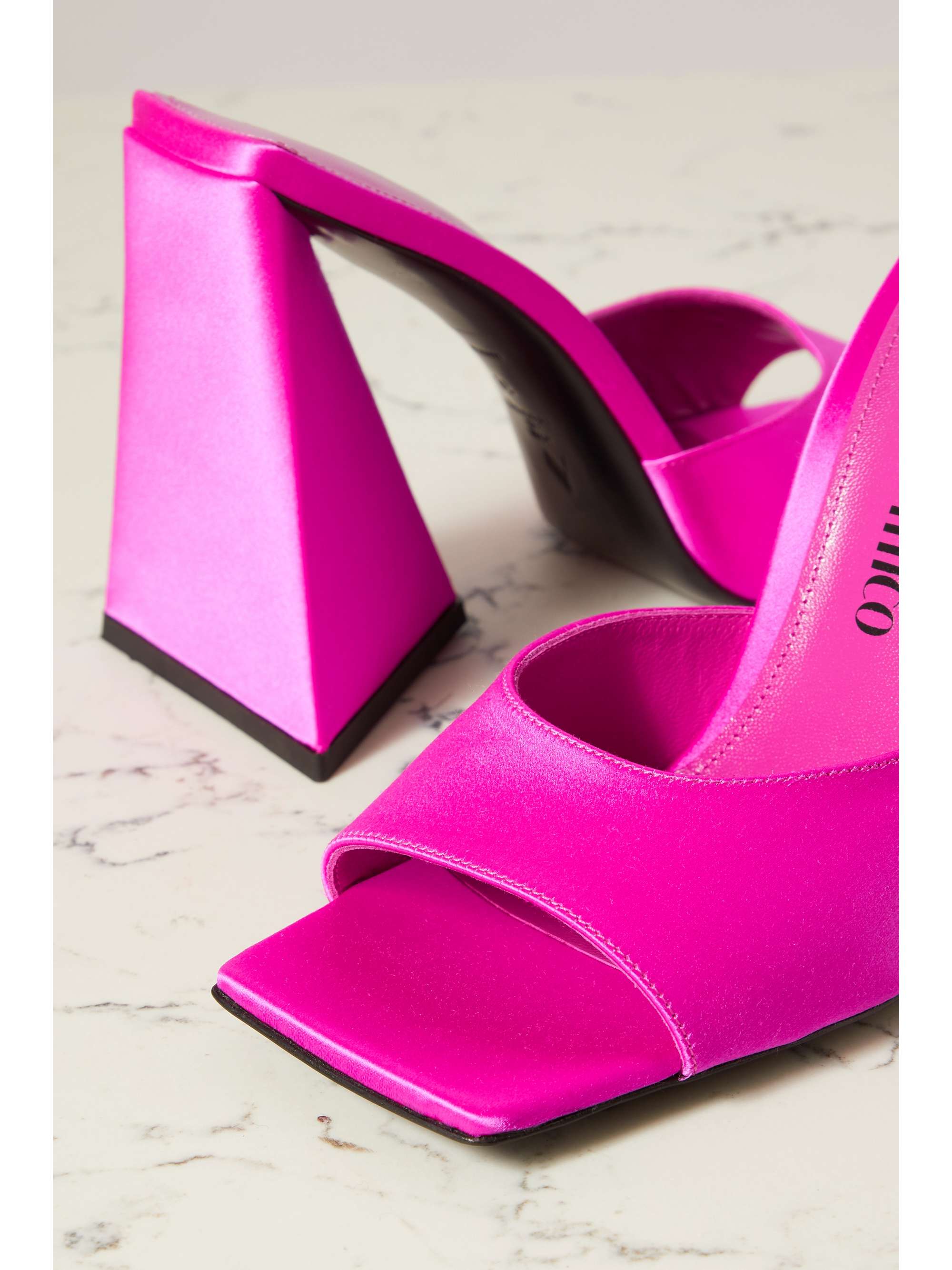 THE ATTICO Devon satin mules