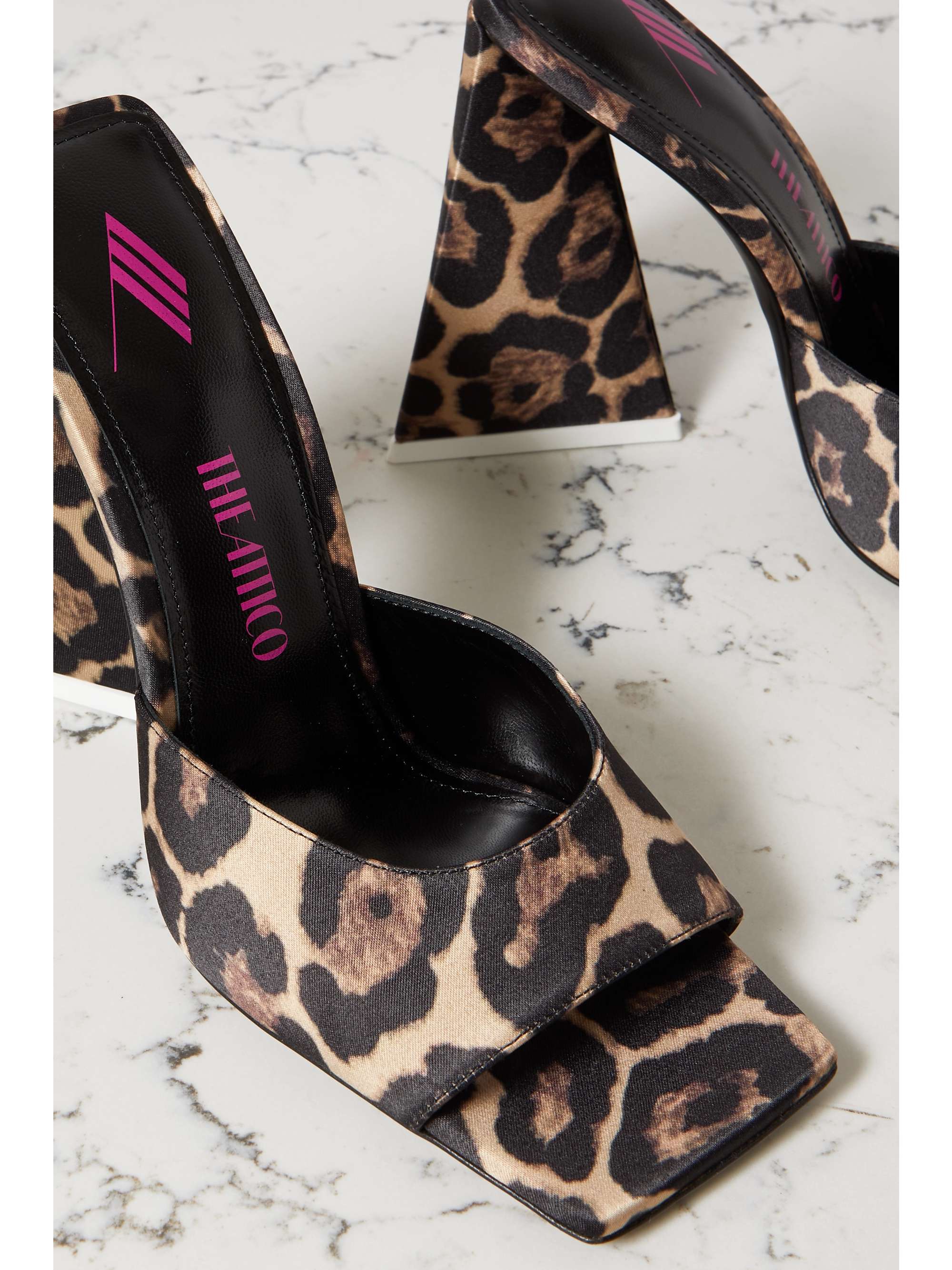 the attico satin mules