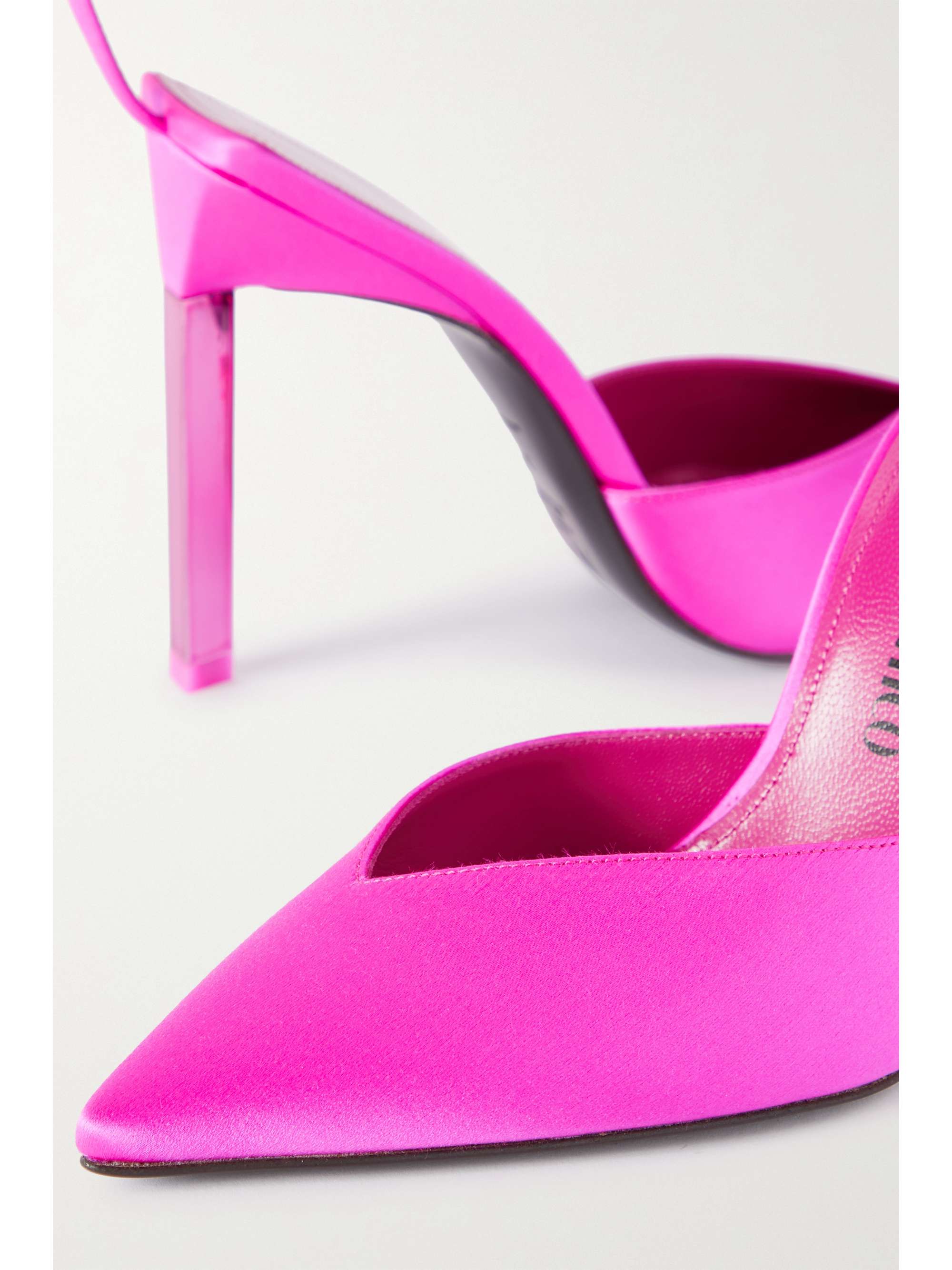 THE ATTICO Perine satin pumps