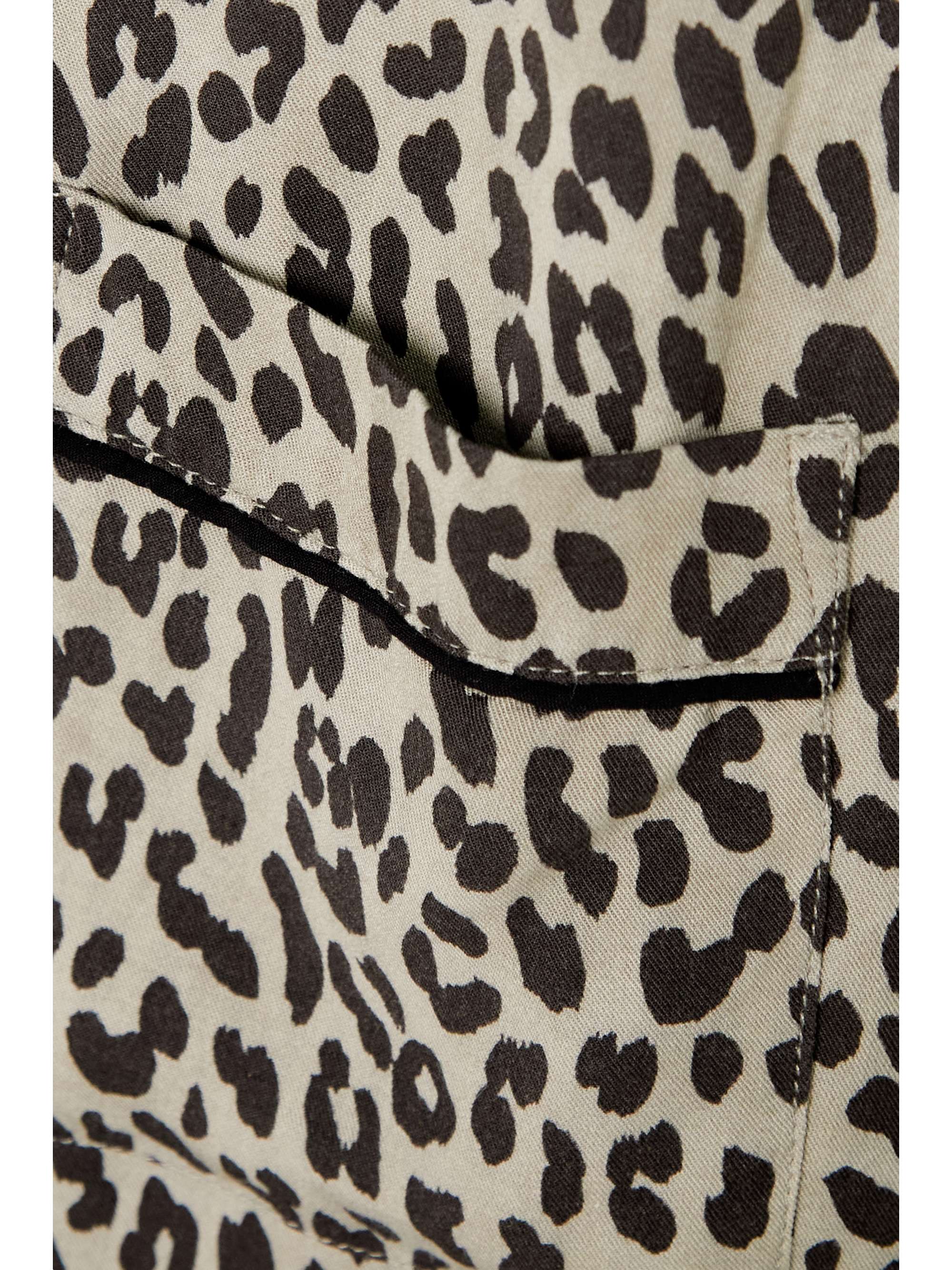 RAILS Clara leopard-print poplin pajama set
