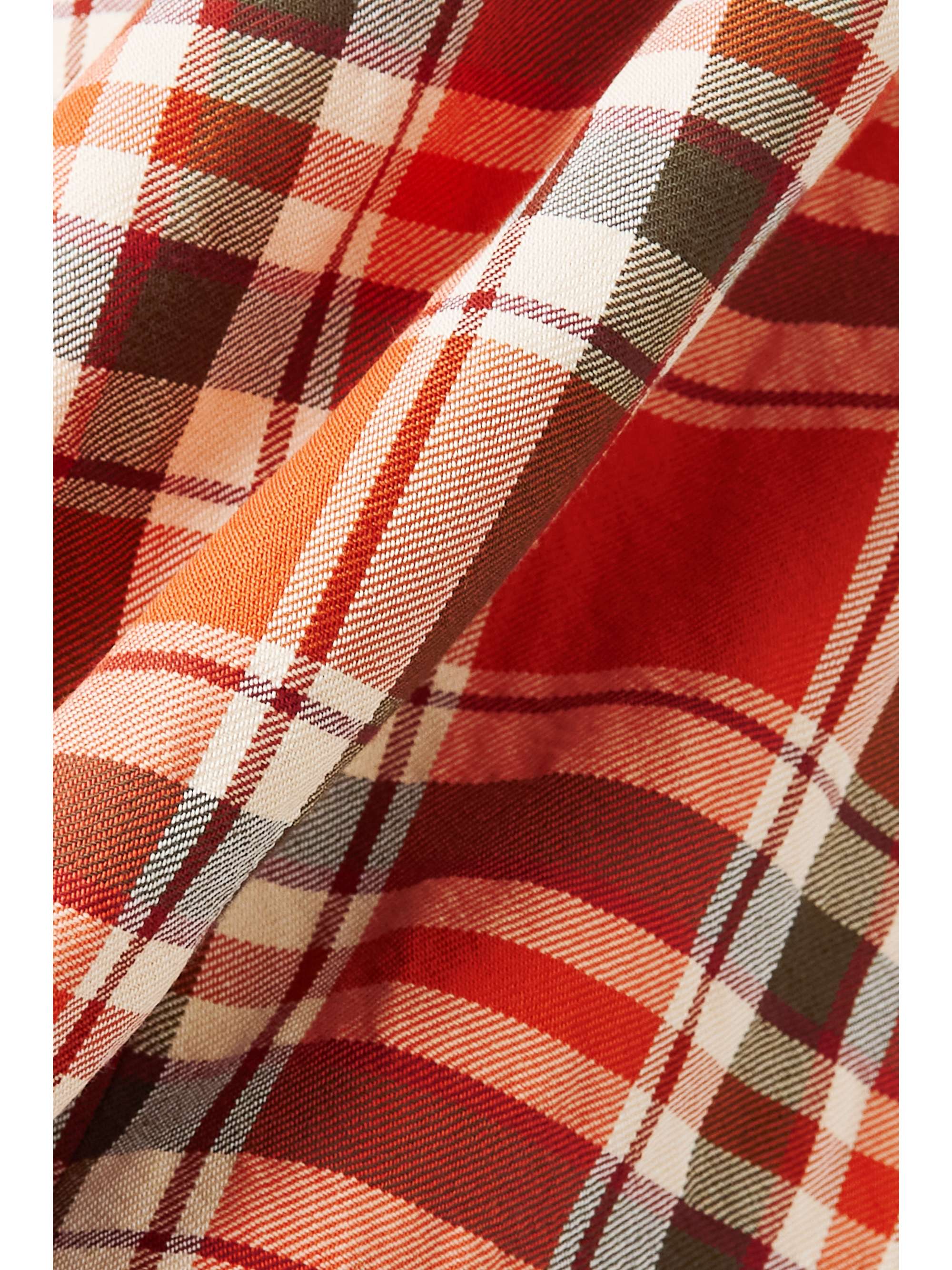 ACNE STUDIOS Belted checked cotton-blend twill coat