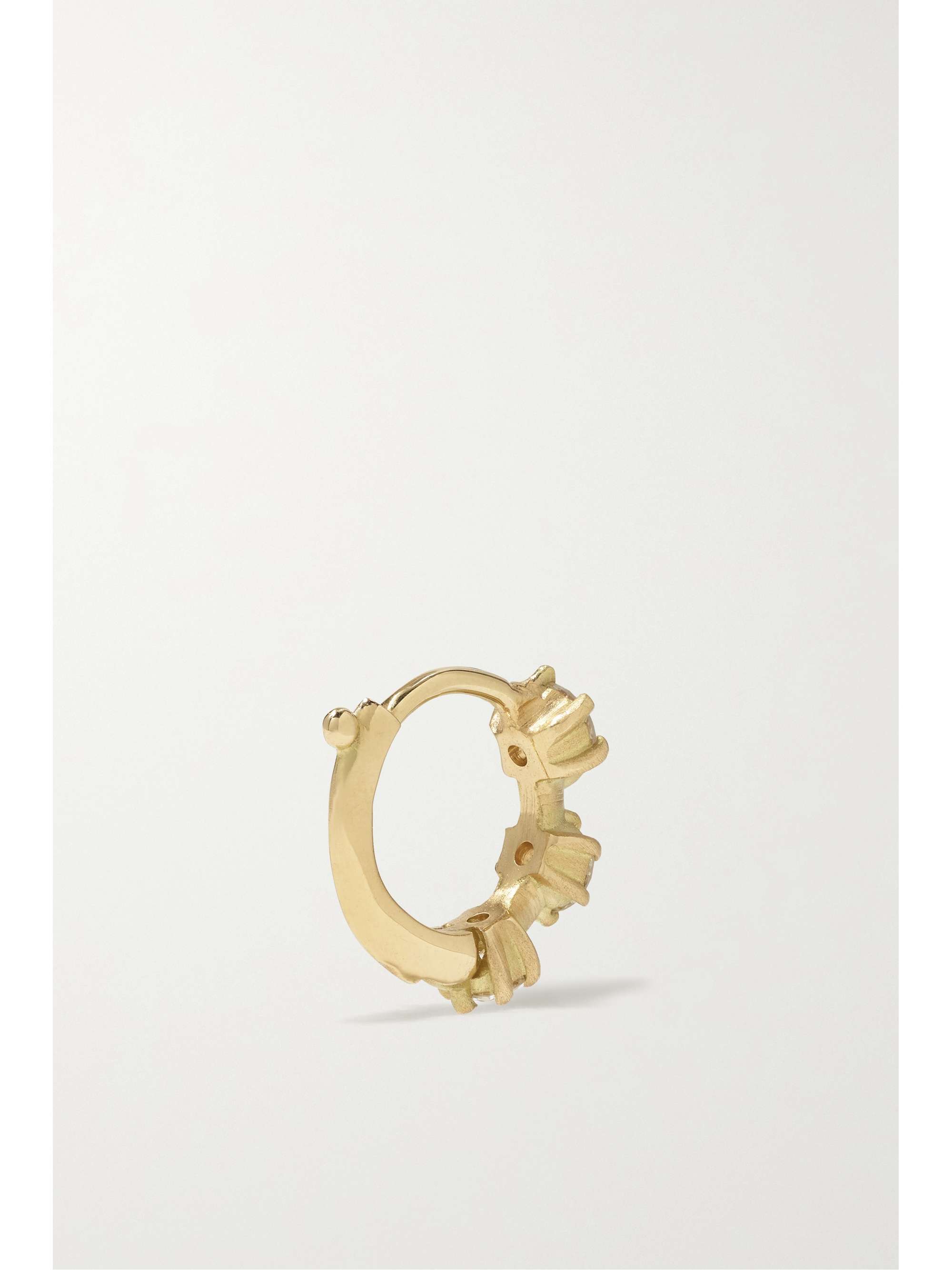 JADE TRAU Kismet mini Creolen aus 18 Karat Gold mit Diamanten