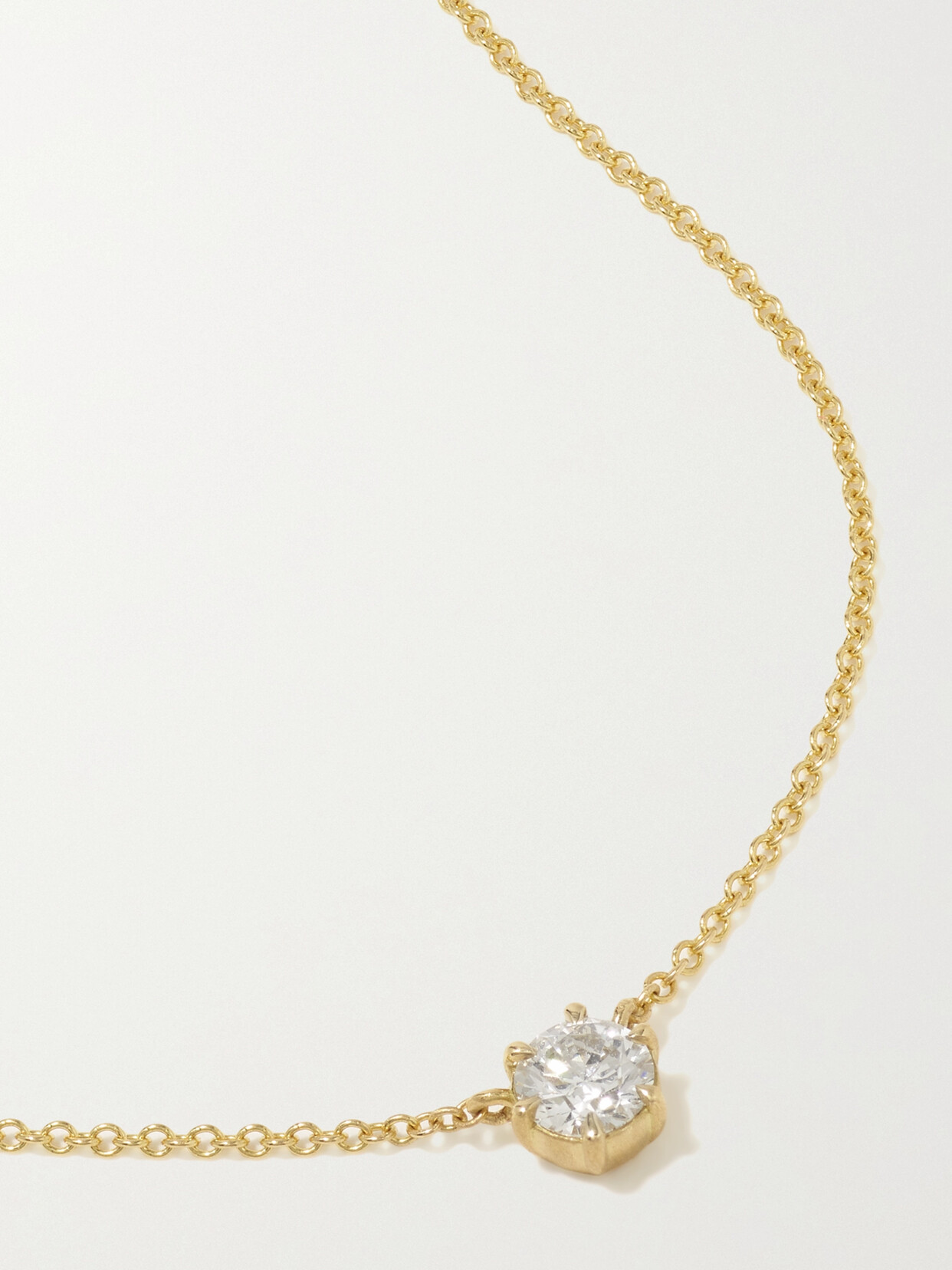 Jade Trau Medium Penelope 18-karat  Diamond Necklace