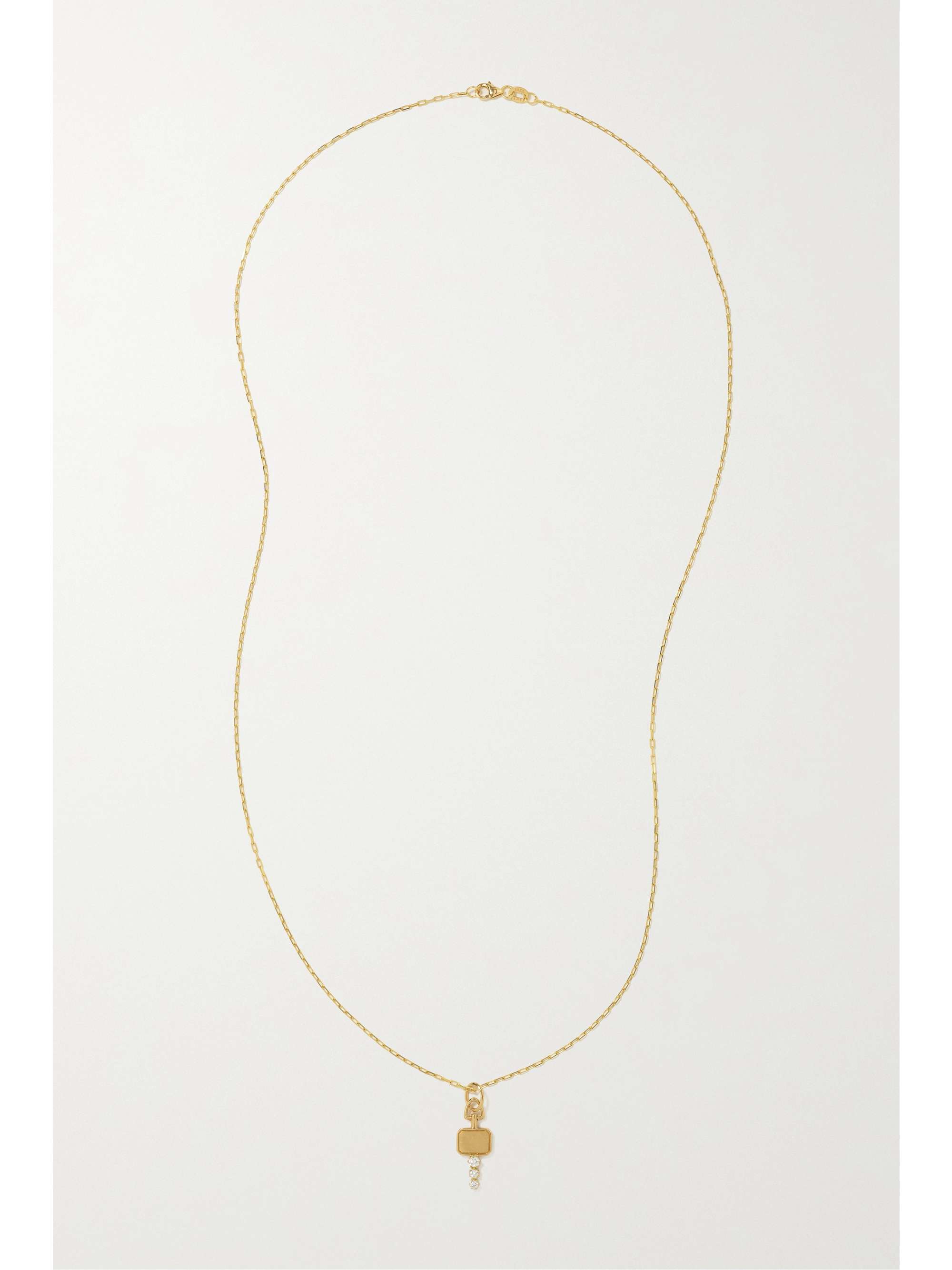 JADE TRAU Catherine Kette aus 18 Karat Gold mit Diamanten