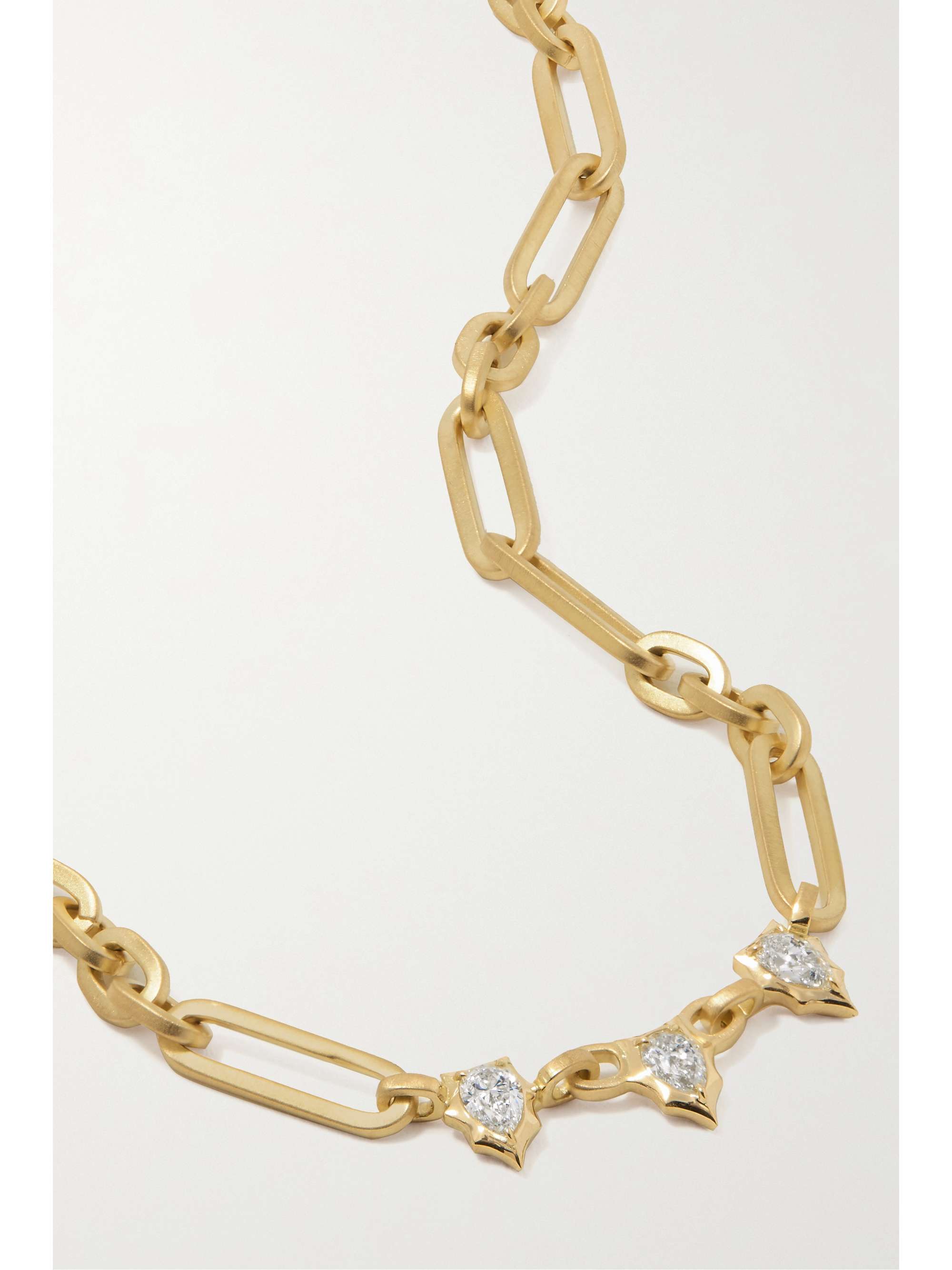JADE TRAU Priscilla 18-karat gold diamond necklace