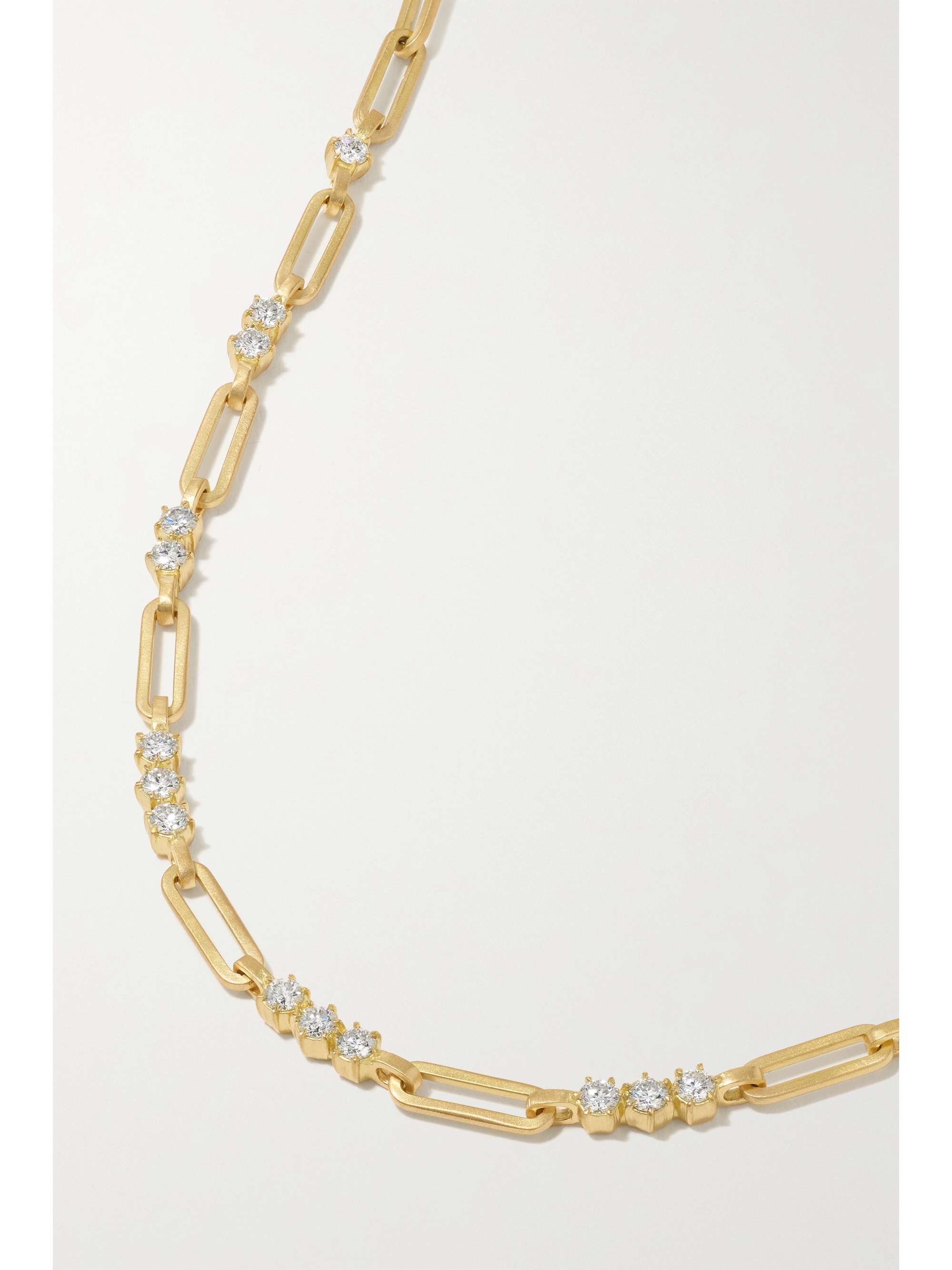 Gold Pia 18-karat gold diamond necklace 