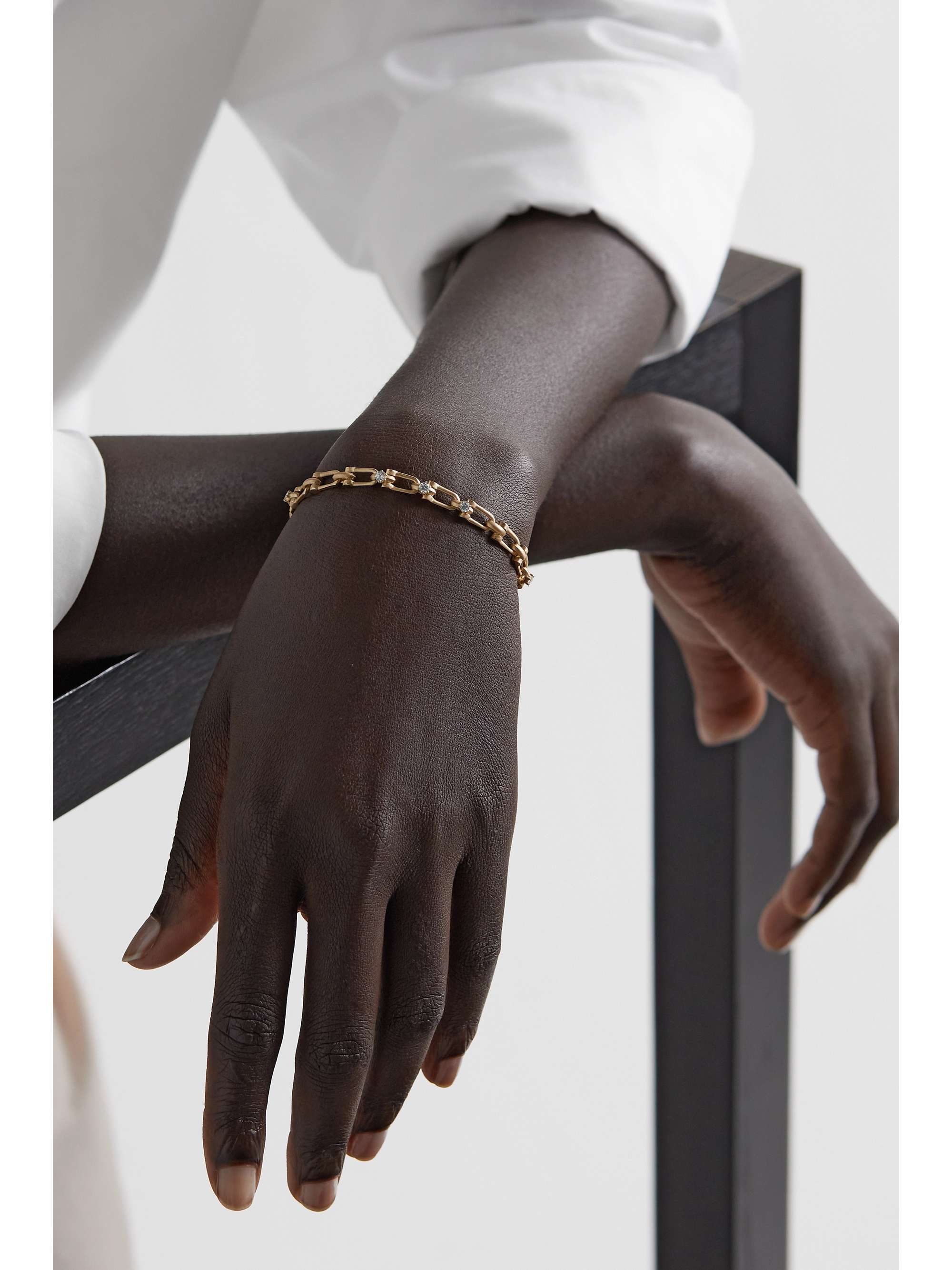JADE TRAU Georgina Armband aus 18 Karat Gold mit Diamanten