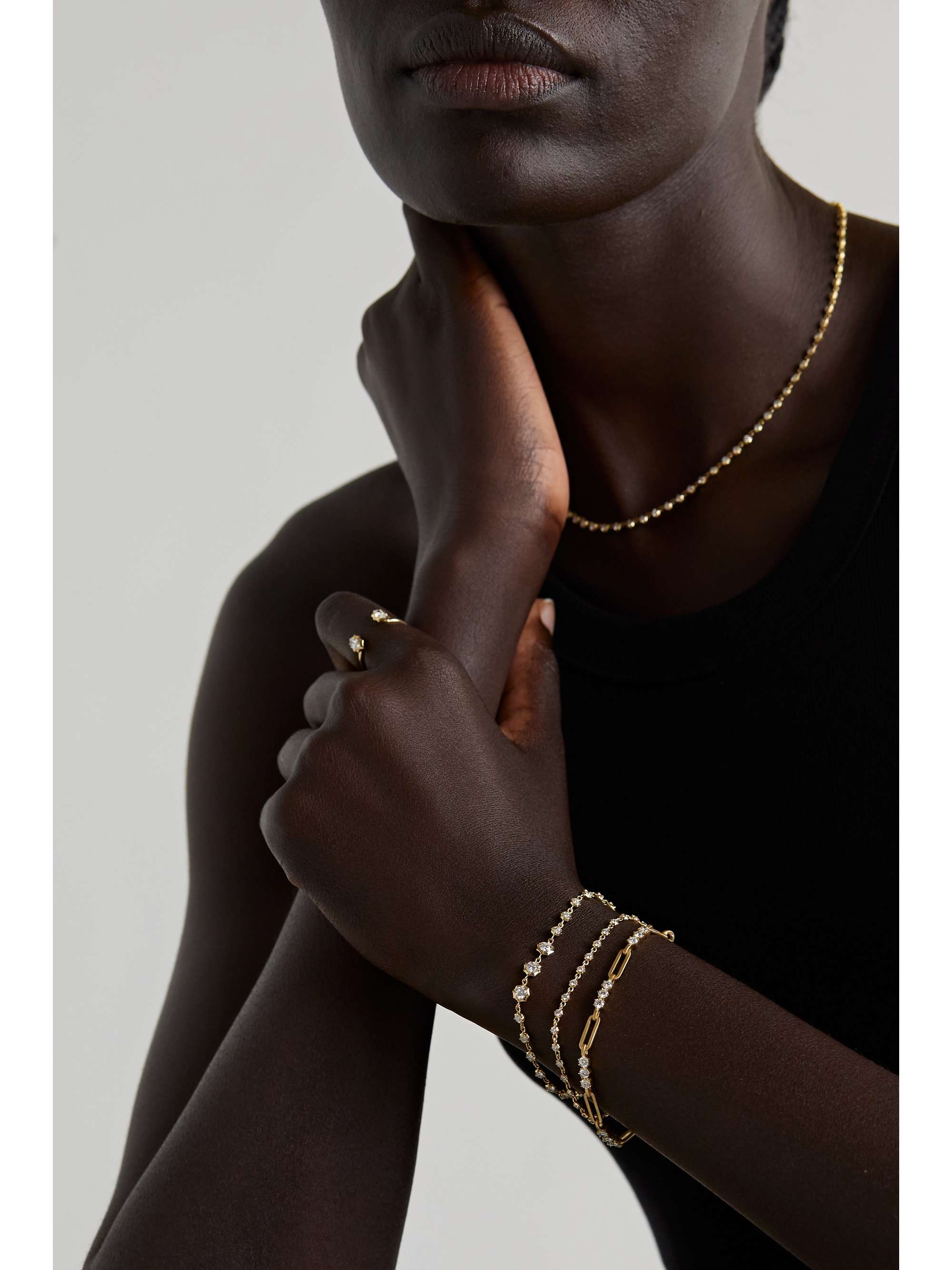 JADE TRAU Sophisticate Line Armband aus 18 Karat Gold mit Diamanten