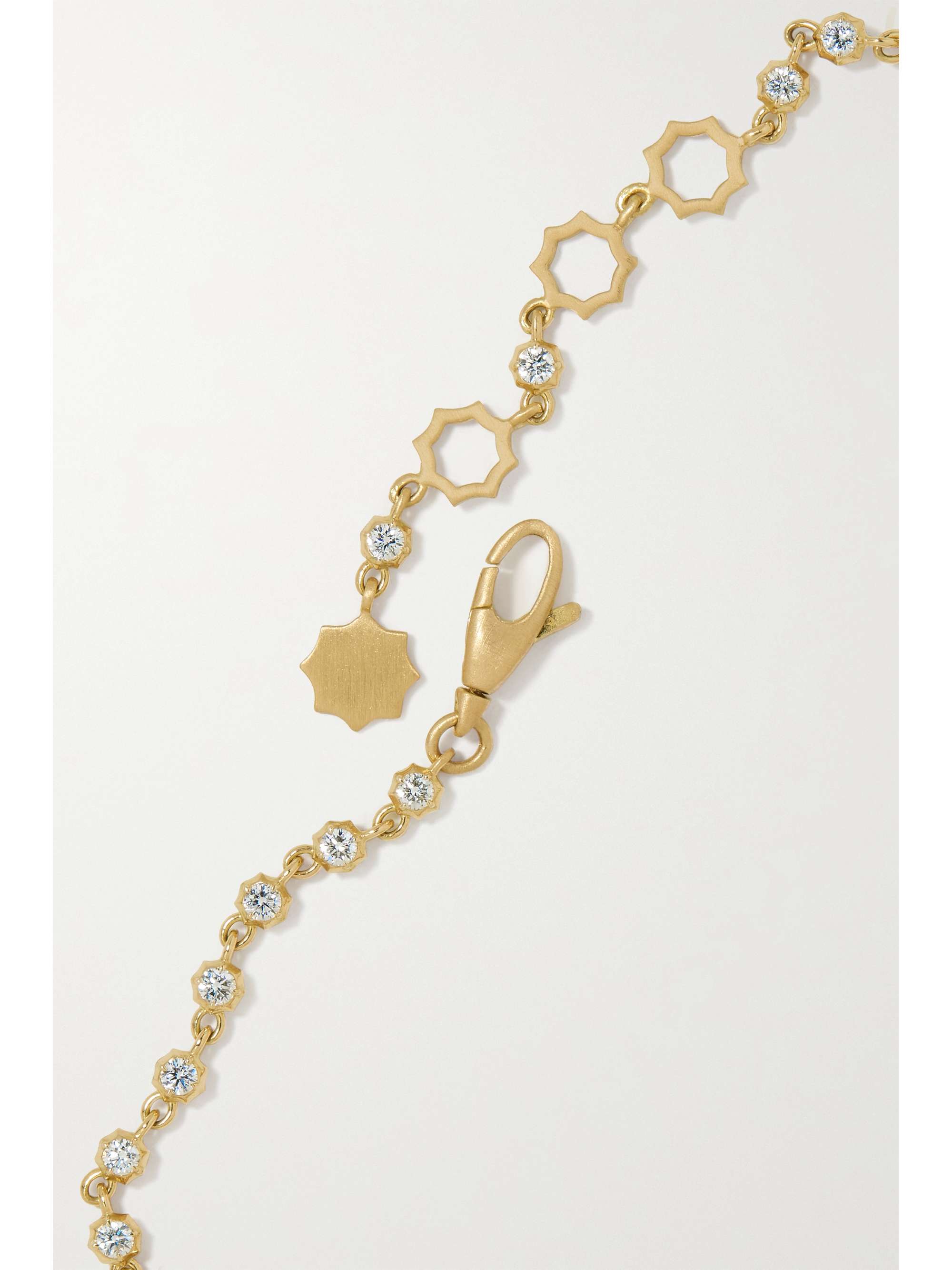 JADE TRAU Small Sophisticate Line Armband aus 18 Karat Gold mit Diamanten