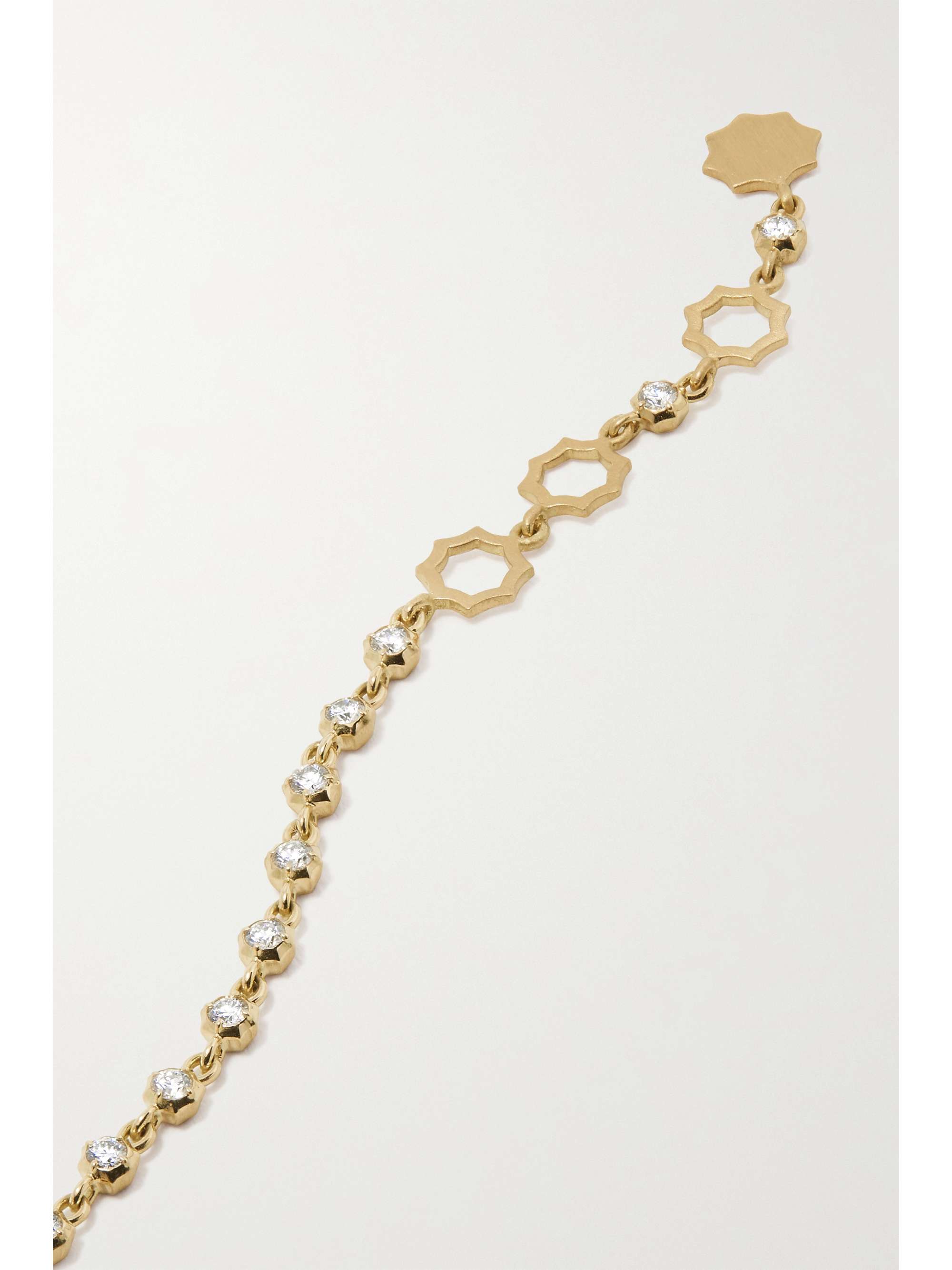 JADE TRAU Small Sophisticate Line Armband aus 18 Karat Gold mit Diamanten