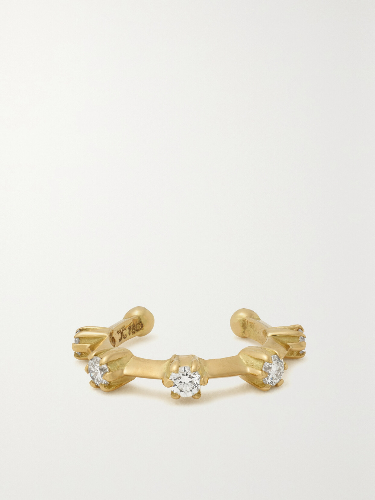 Jade Trau Kismet 18-karat  Diamond Ear Cuff