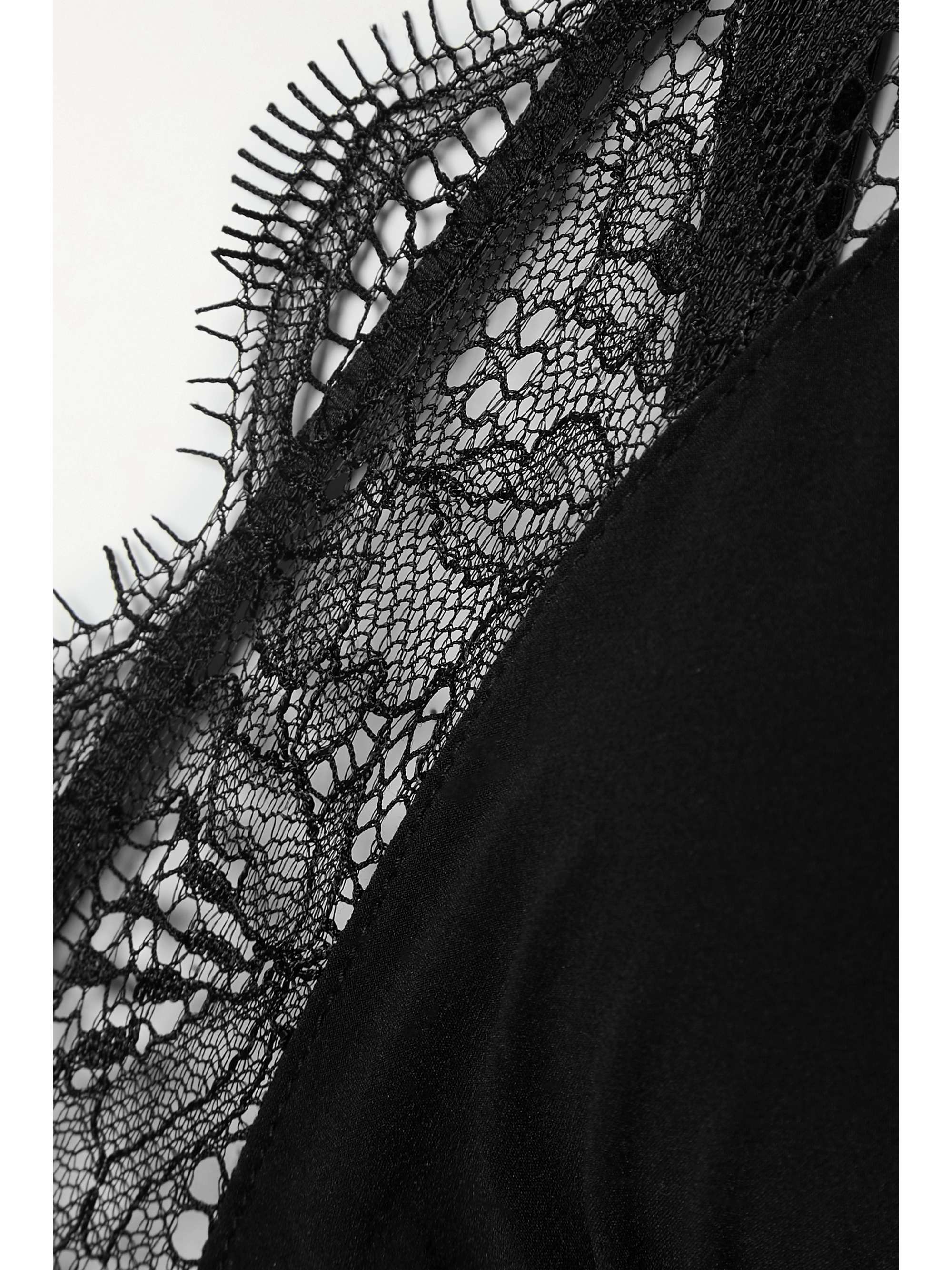 LOVE STORIES Love recycled lace-trimmed stretch-crepe soft-cup triangle bra
