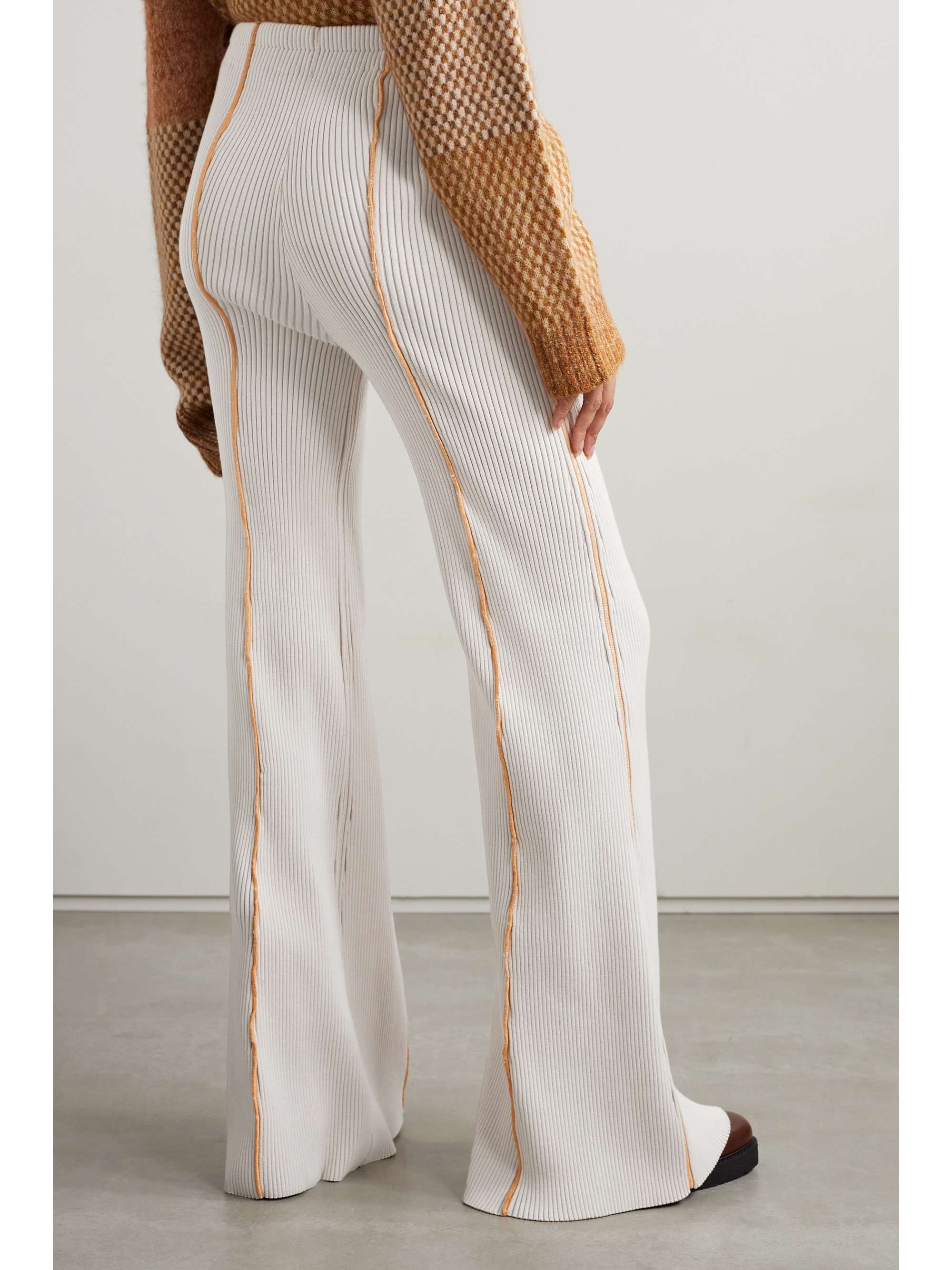 ACNE STUDIOS Ribbed wool-blend flared pants