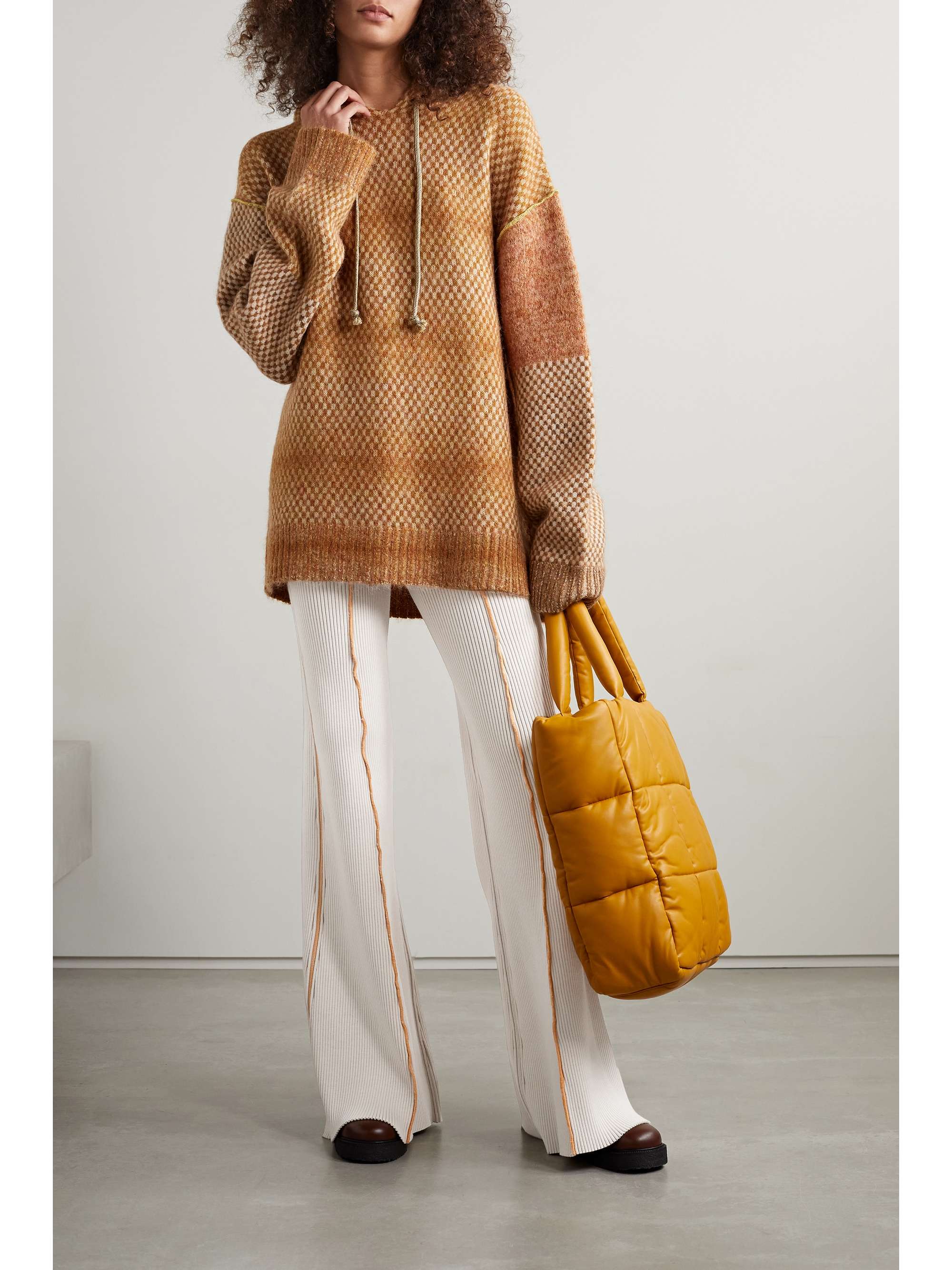 ACNE STUDIOS Ribbed wool-blend flared pants