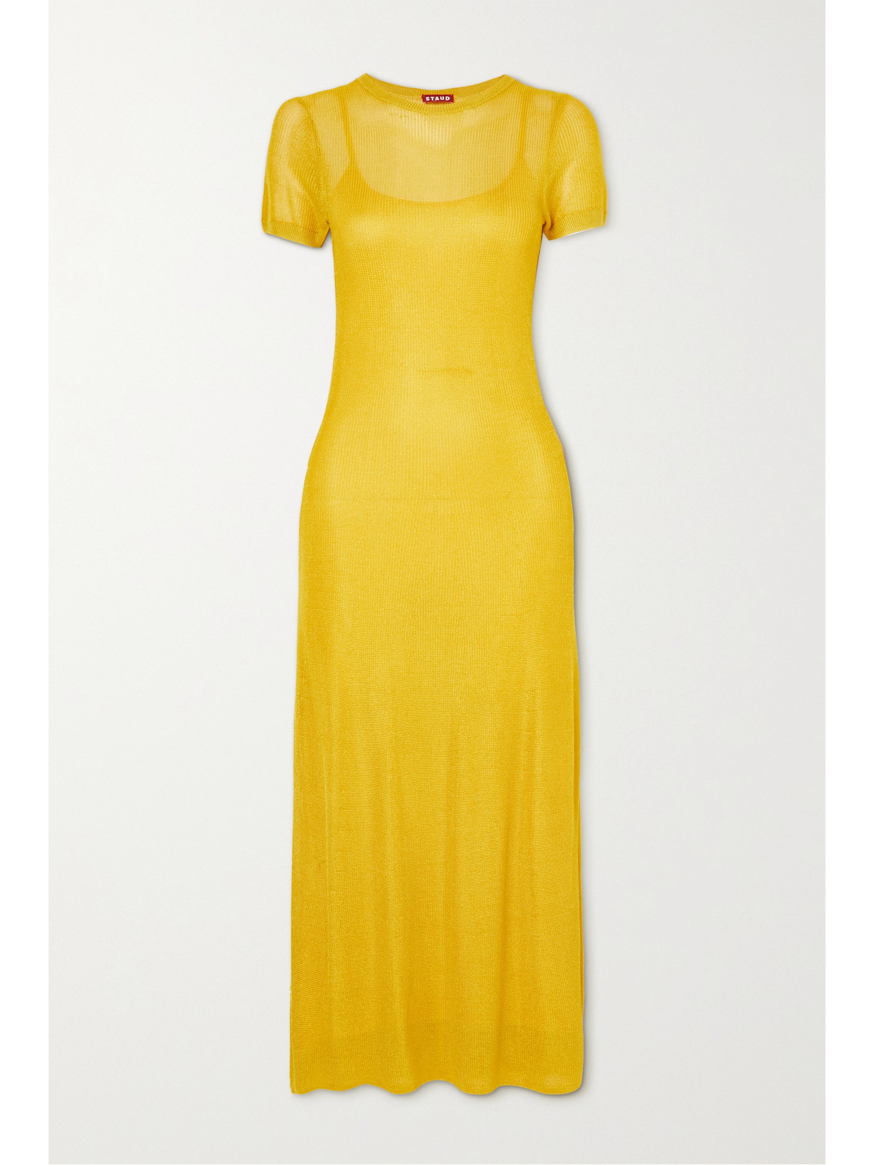staud yellow dress