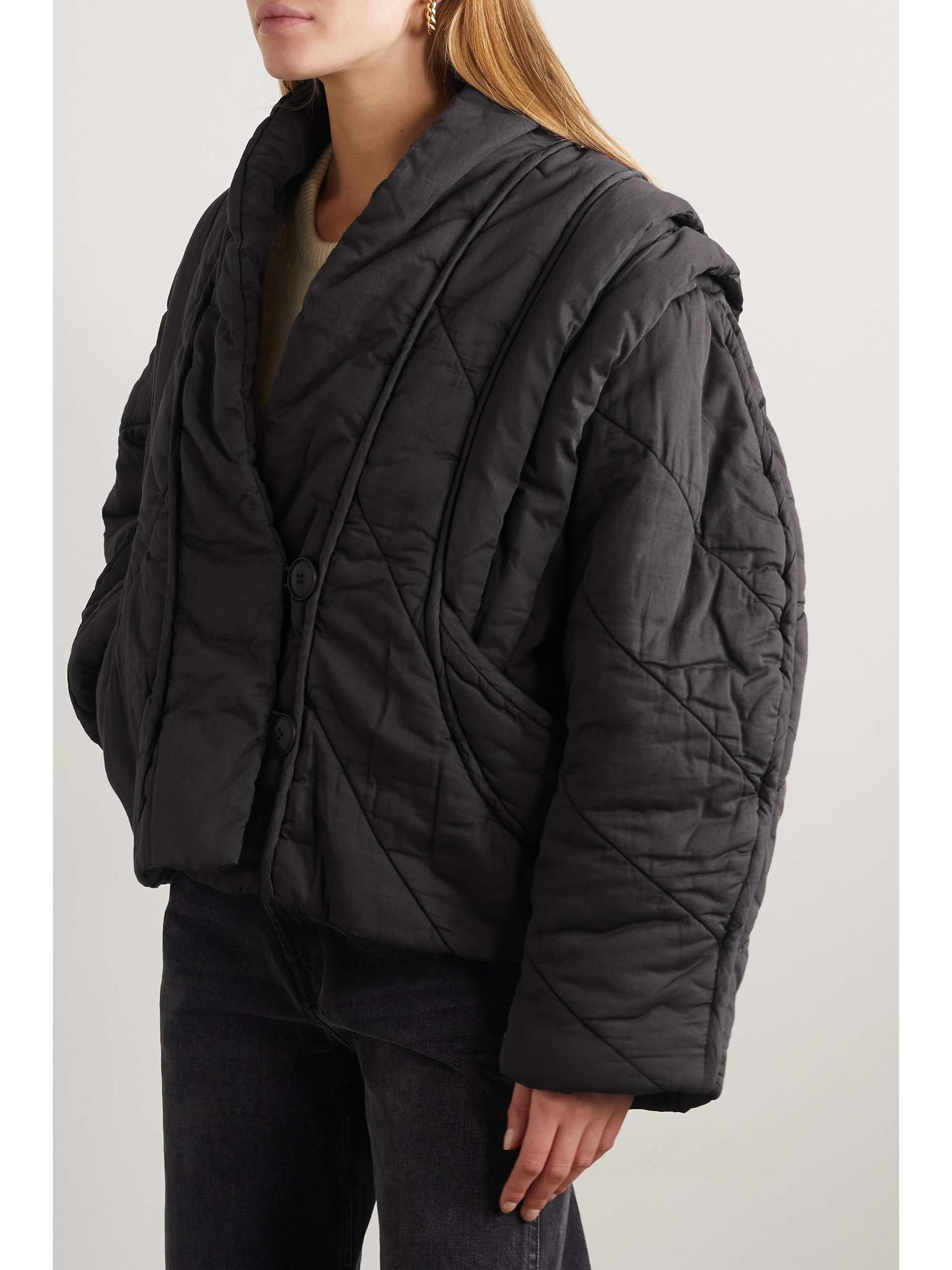 SEA Stan quilted padded cotton jacket NETAPORTER