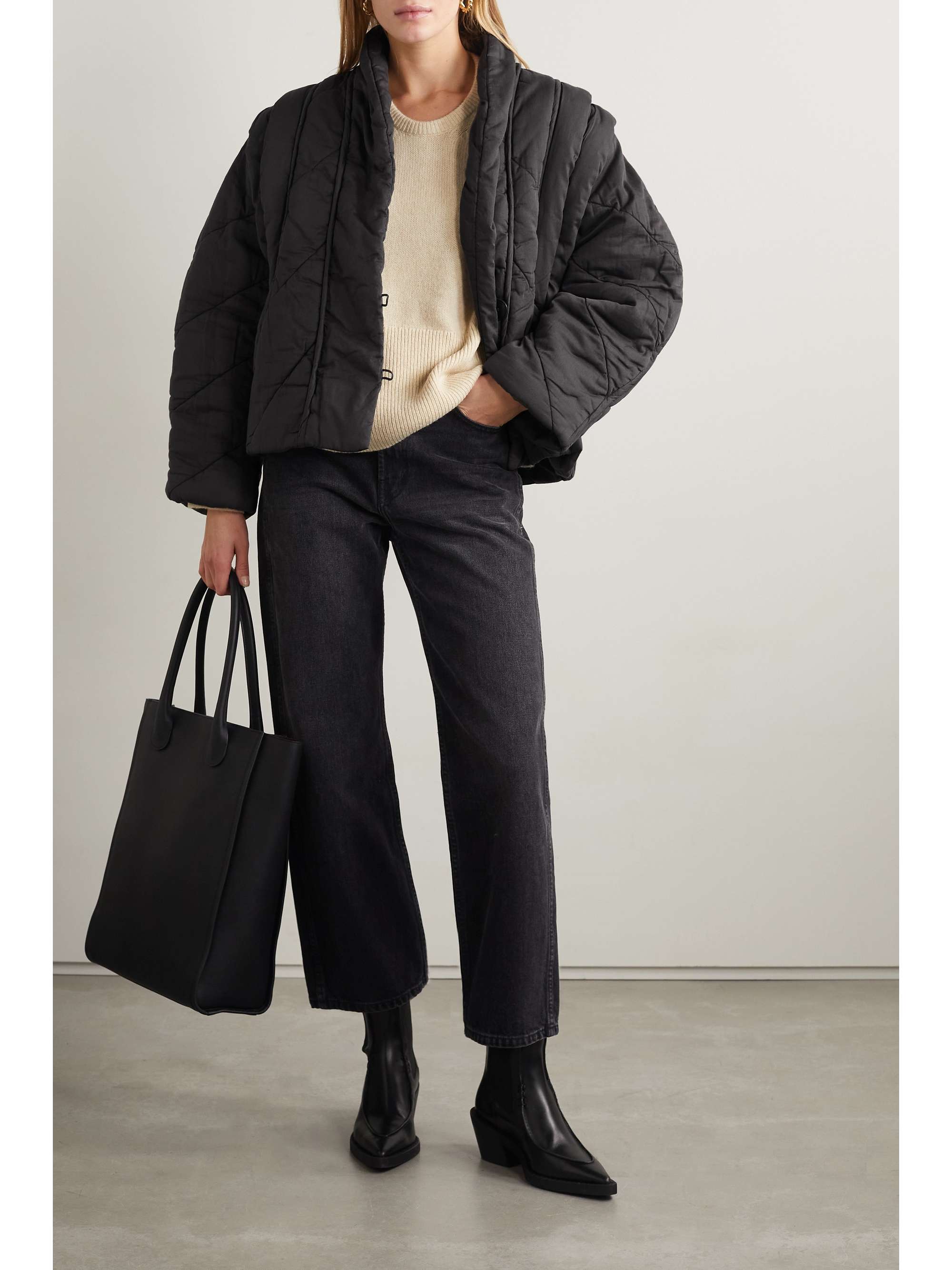 SEA Stan quilted padded cotton jacket NETAPORTER