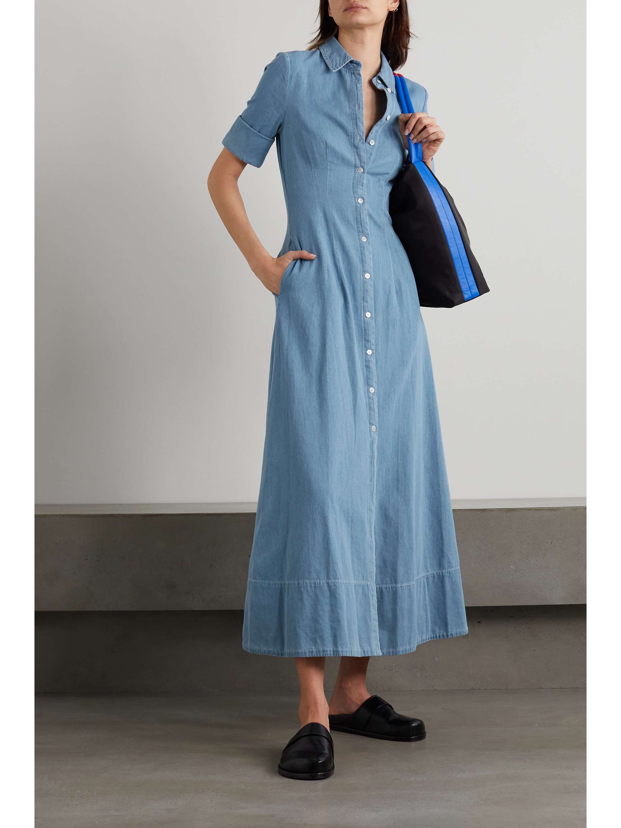 chambray maxi