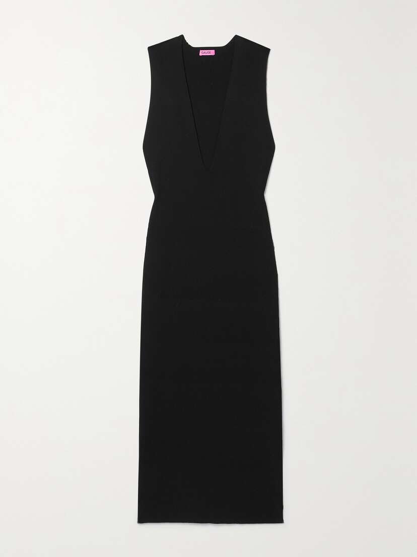 GAUGE81 Casar Ribbed-knit Midi Dress