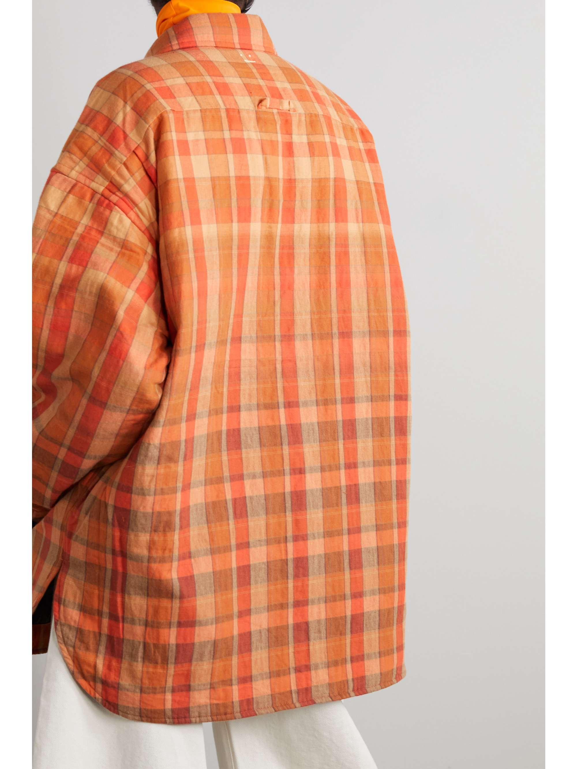 Orange Oversized padded organic cotton 