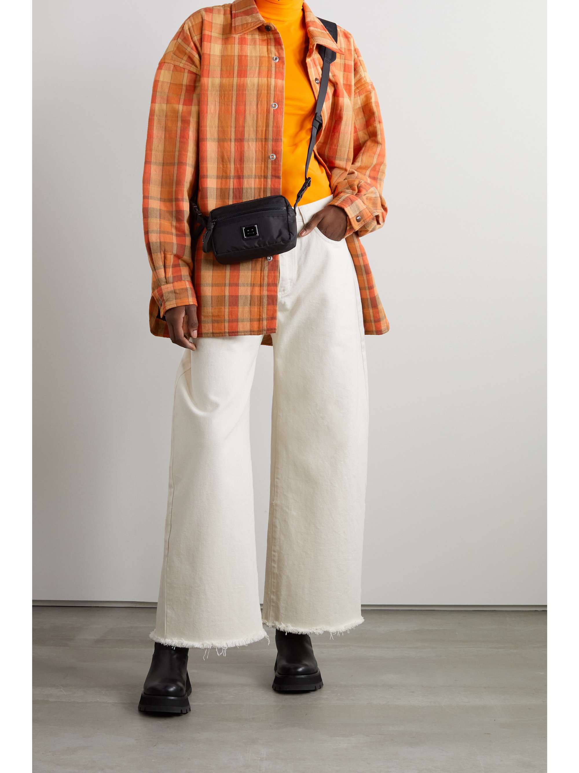 Orange Oversized padded organic cotton 
