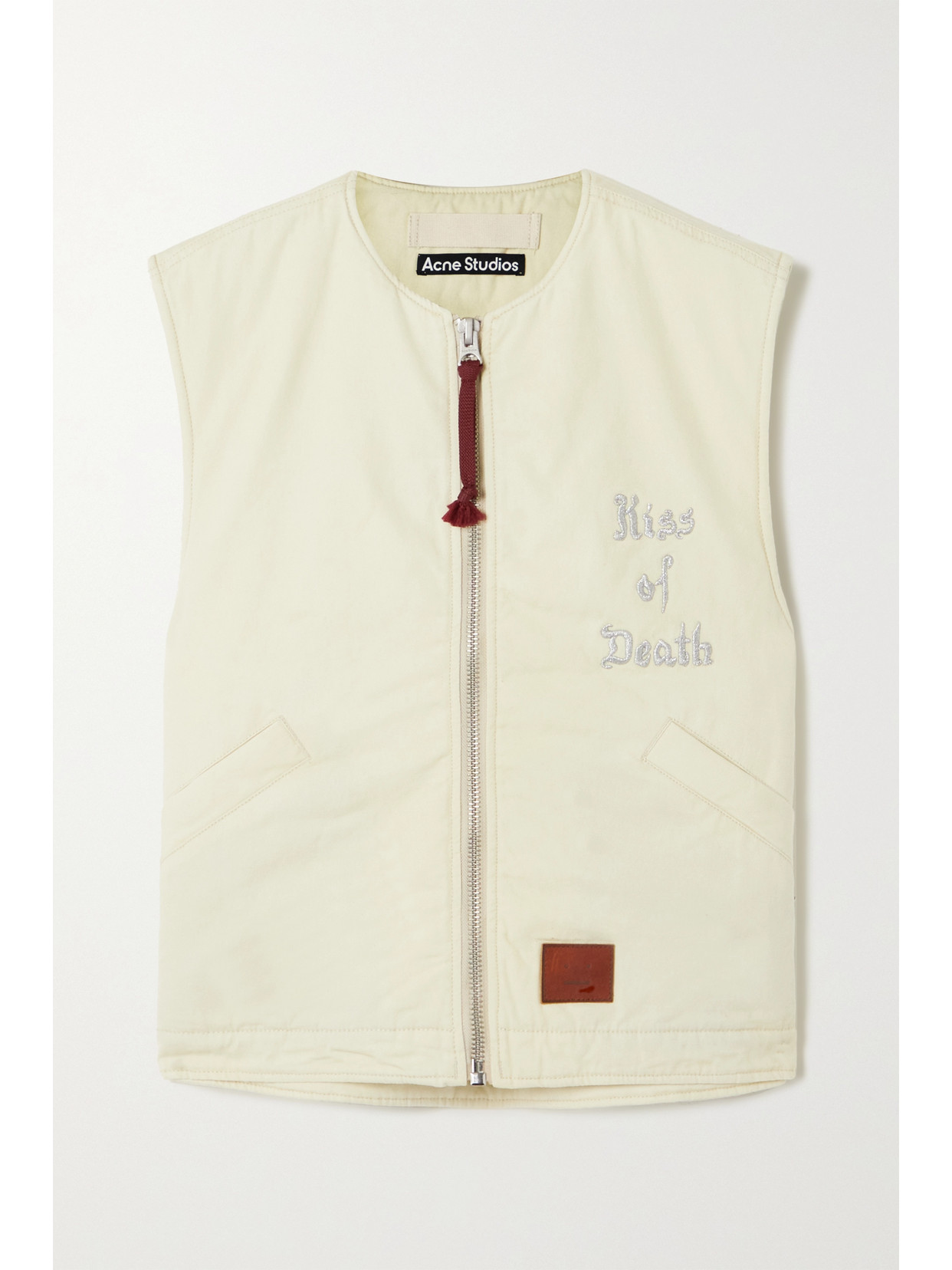 【ACNE STUDIOS】cotton-canvas vest ACNE STUDIOS Cotton Canvas Vest in Pink | endource