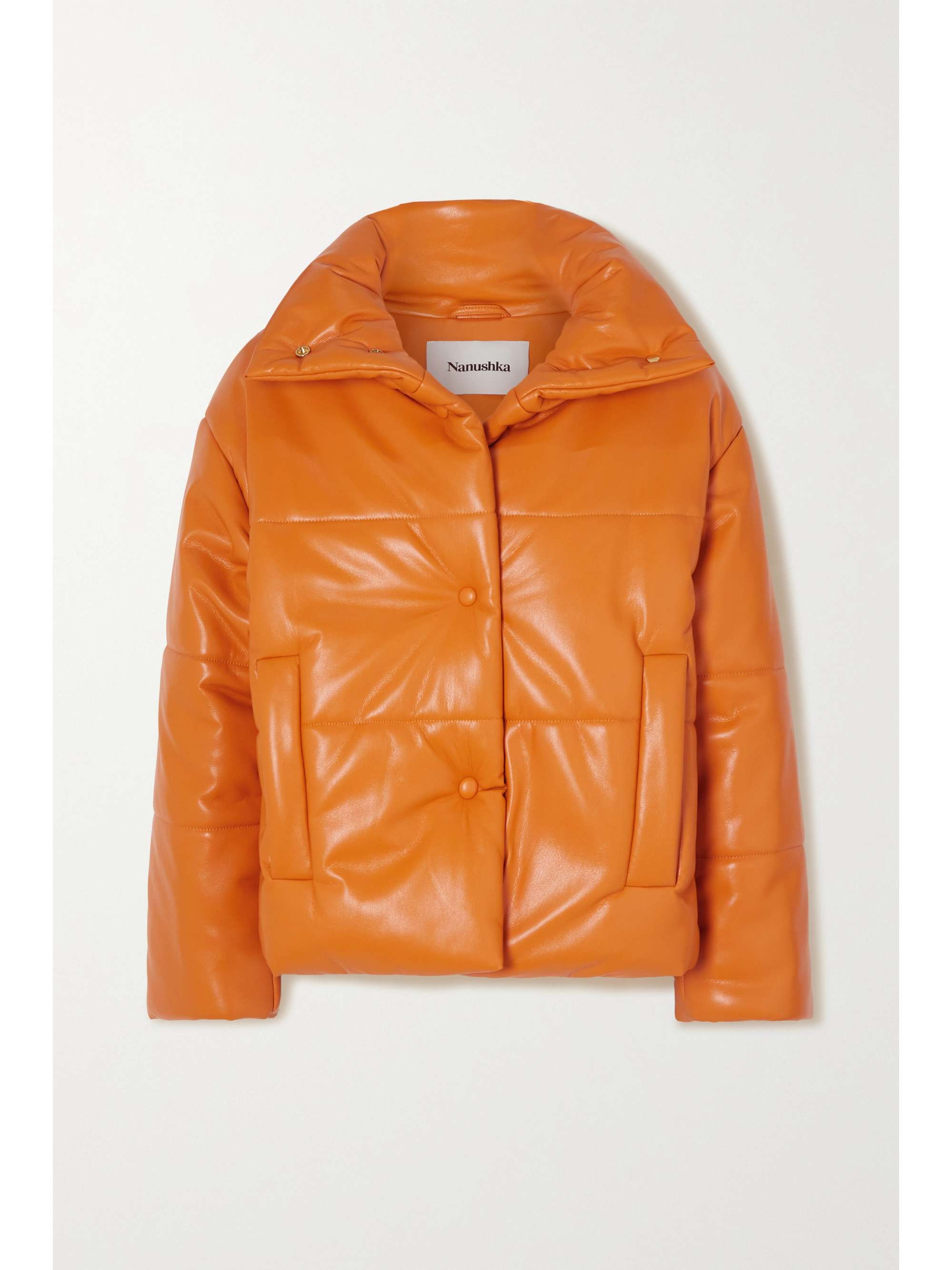 vegan leather jacket with hood