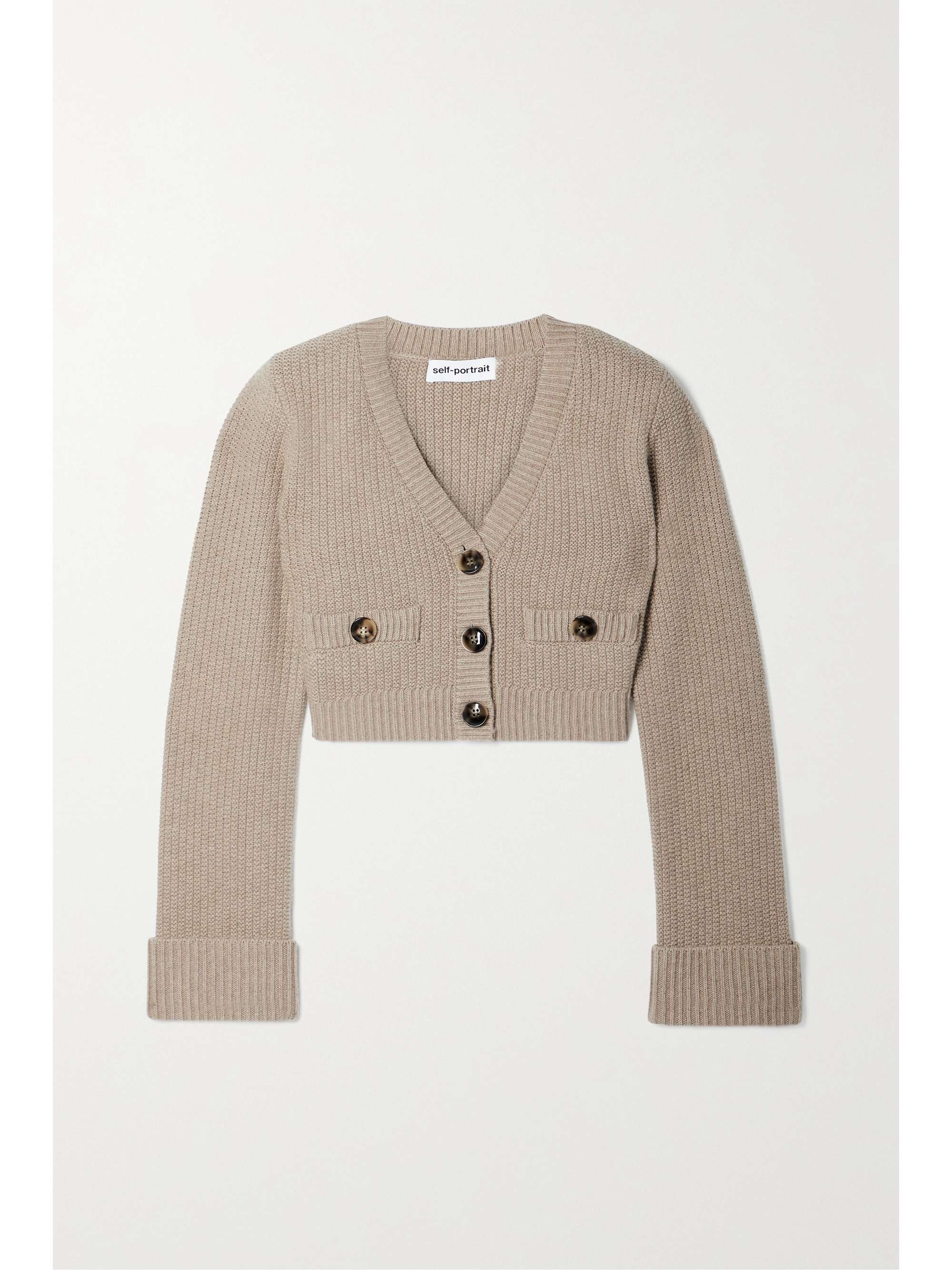 wool blend cardigan