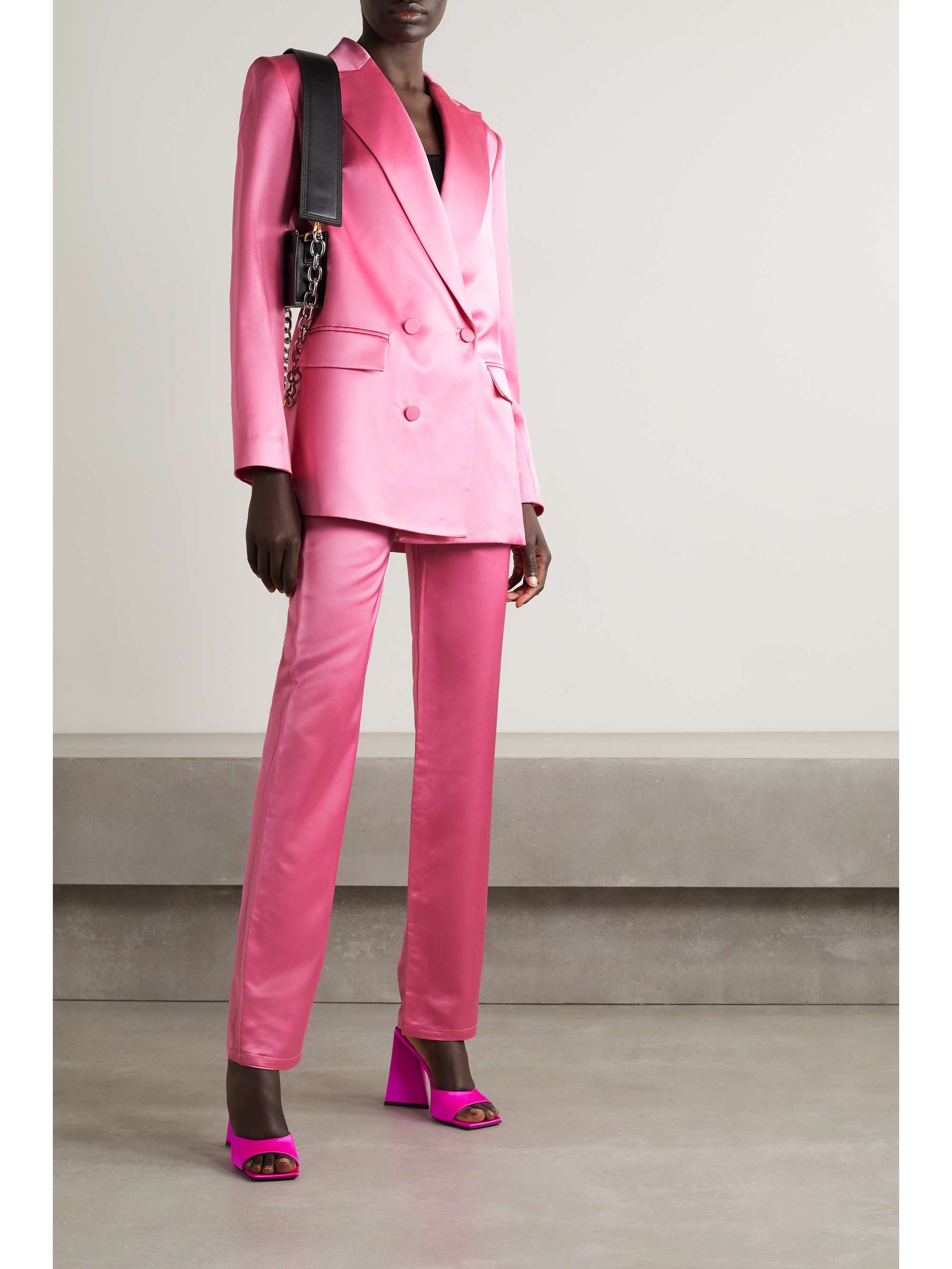 A.L.C. Riley double-breasted satin blazer