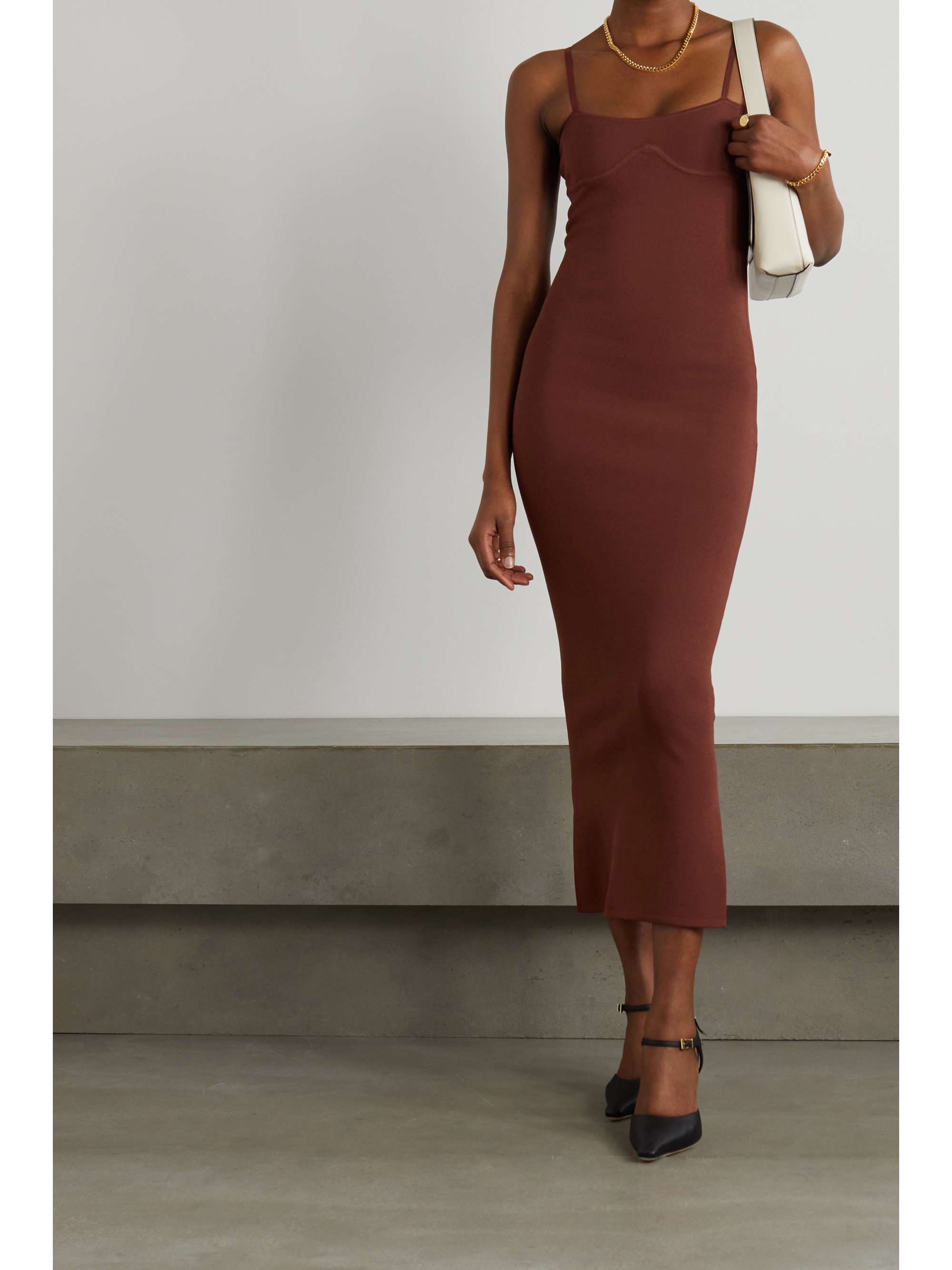 NANUSHKA Nyoka stretch-knit midi dress
