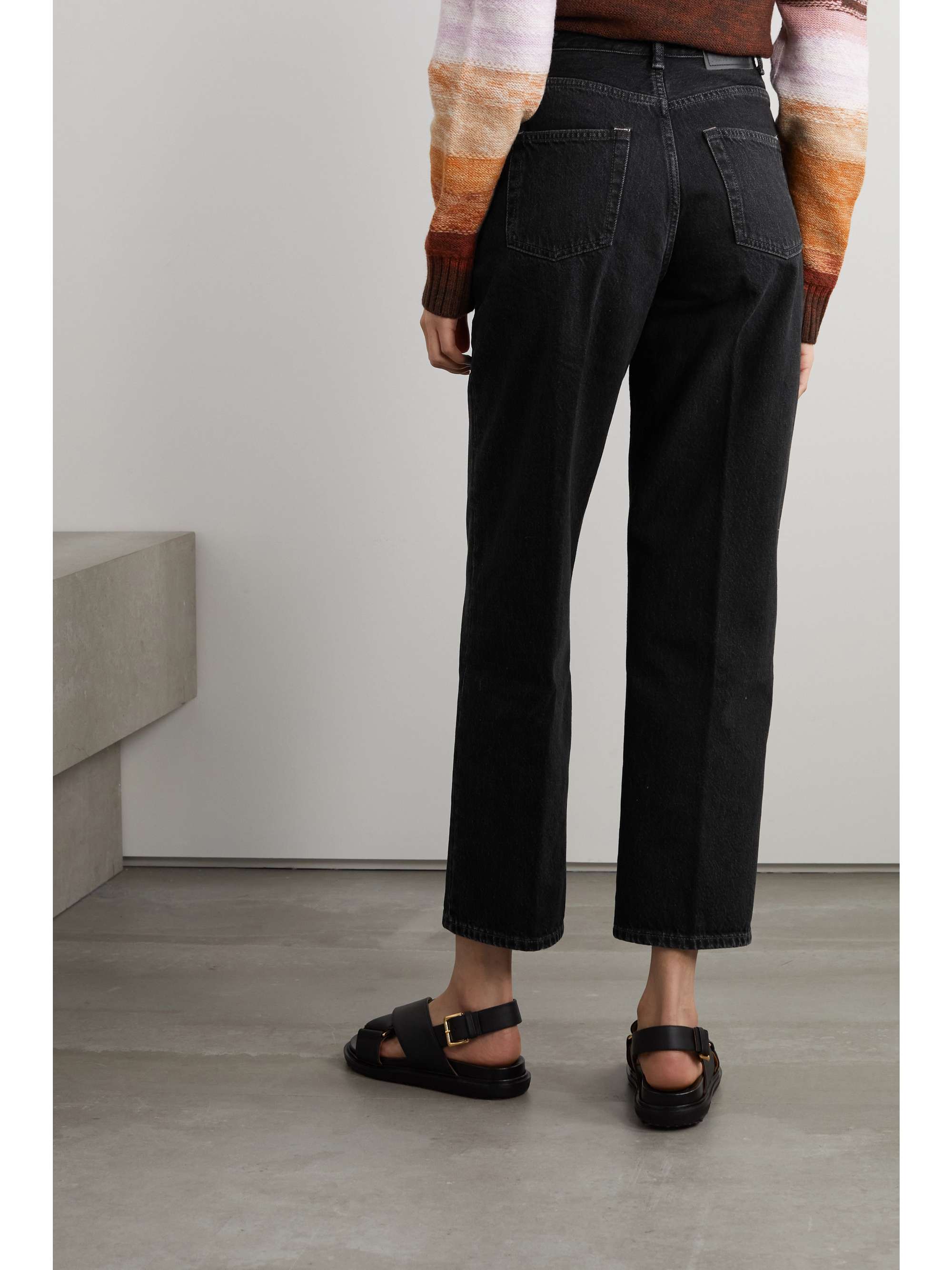 ACNE STUDIOS High-rise organic straight-leg jeans