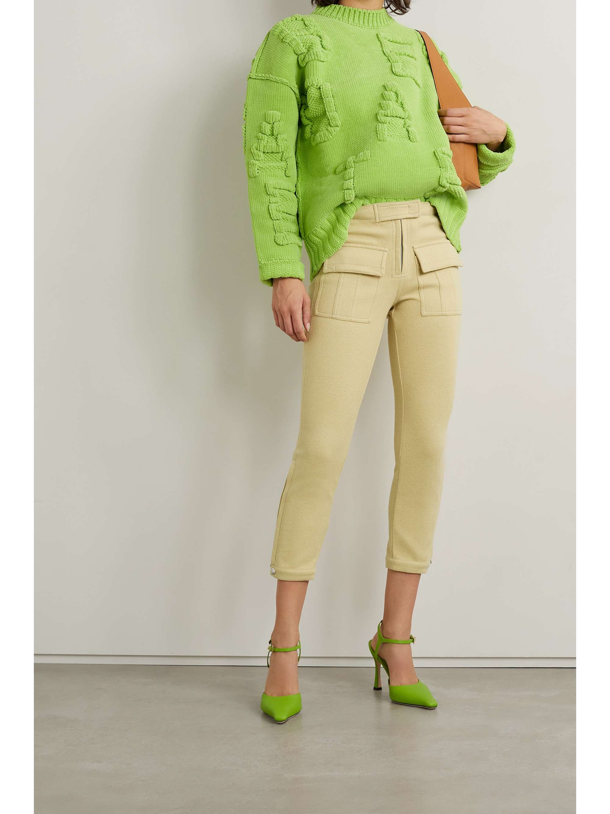ACNE STUDIOS Cropped crepe skinny pants