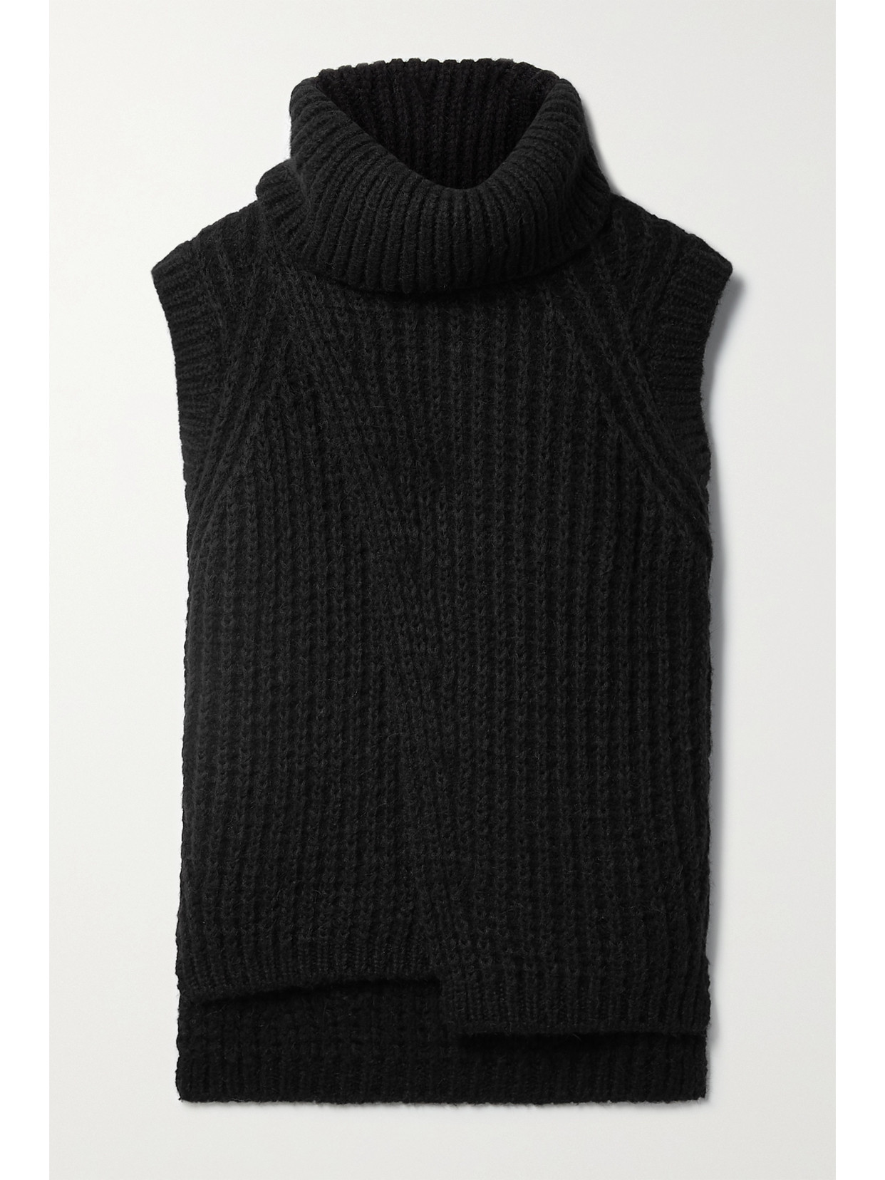 3.1 Phillip Lim Ribbed-knit Turtleneck Vest In Black | ModeSens