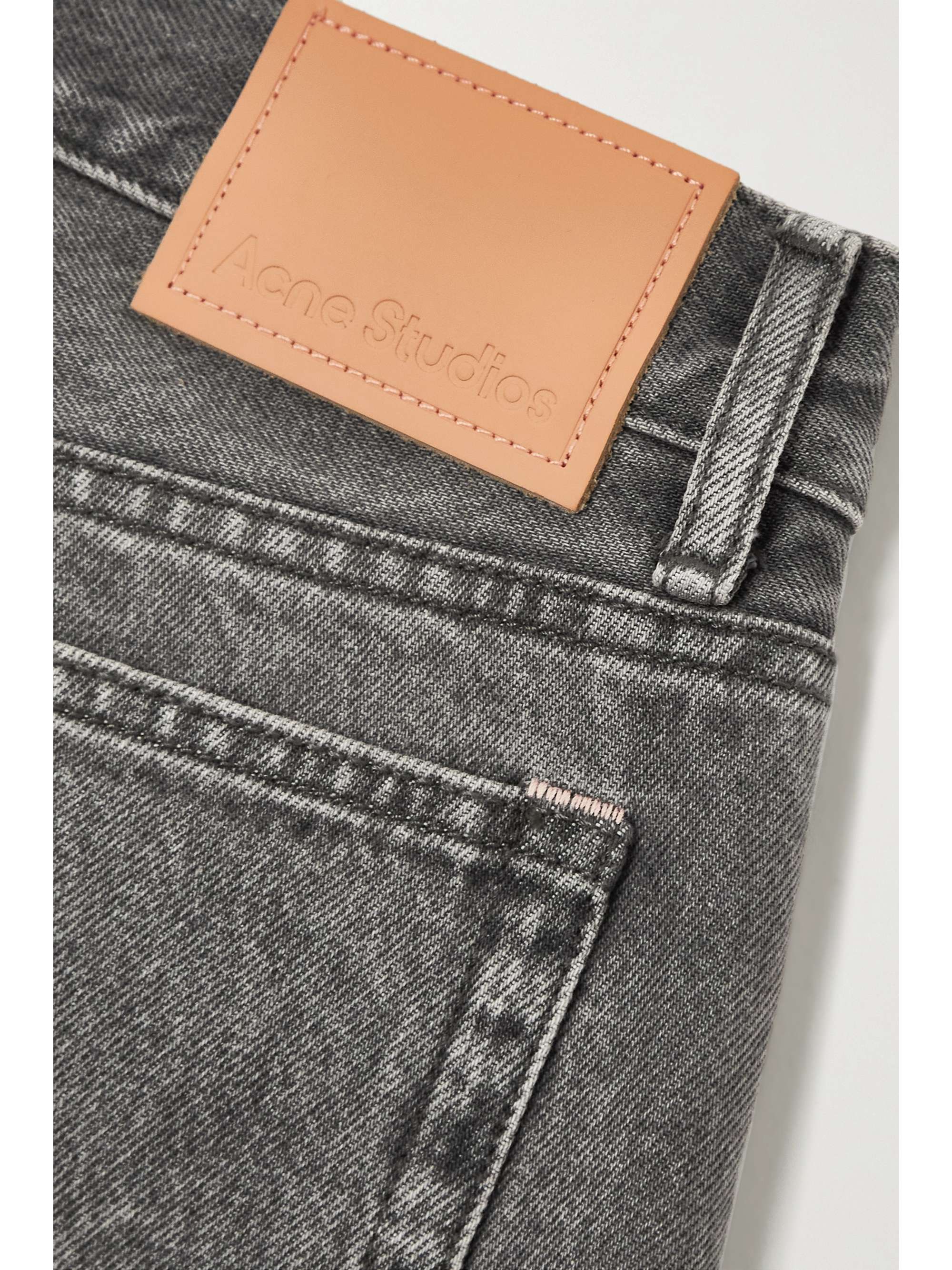 Gray Mece high-rise straight-leg jeans 