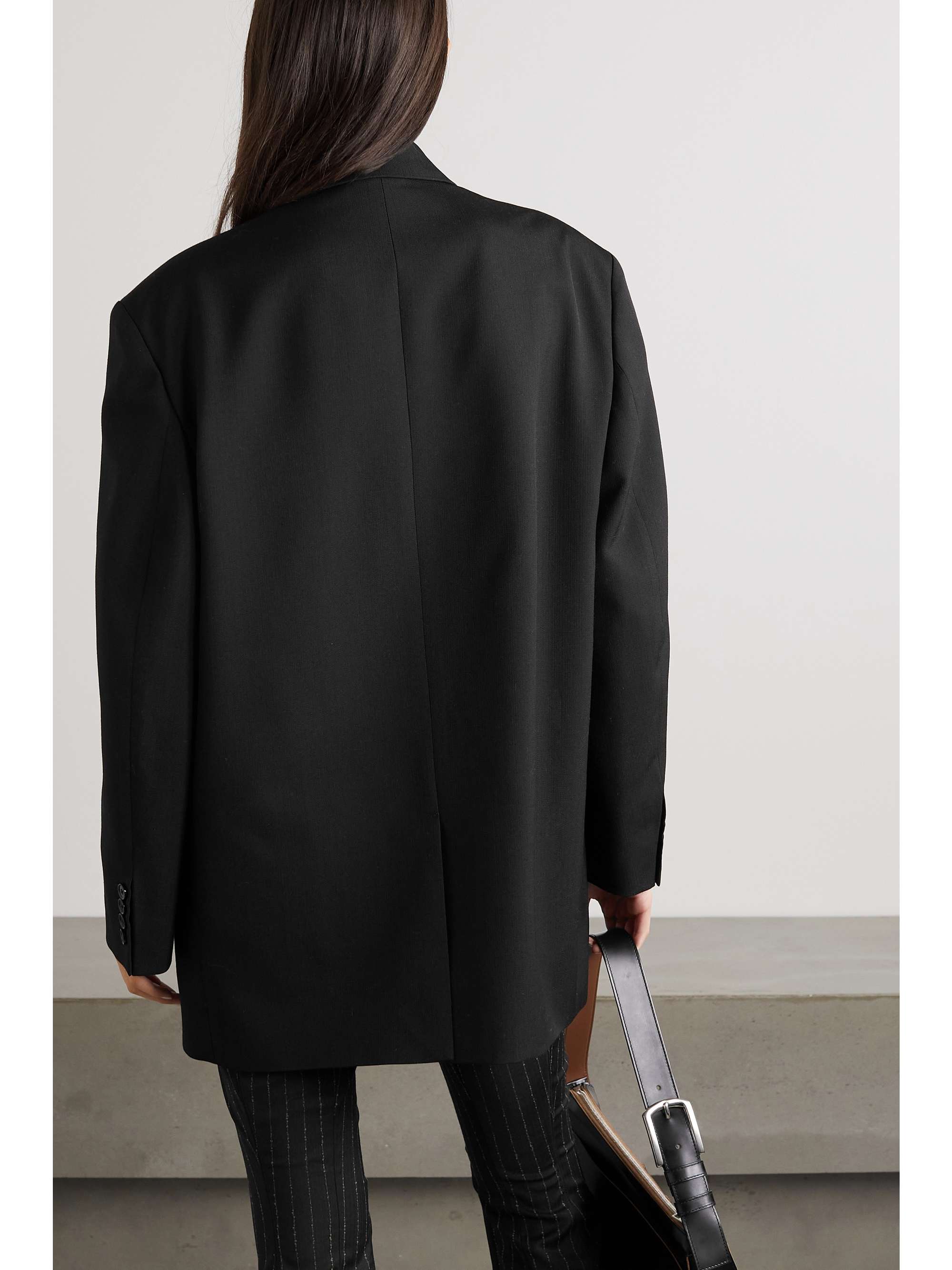 ACNE STUDIOS Oversized grain de poudre blazer