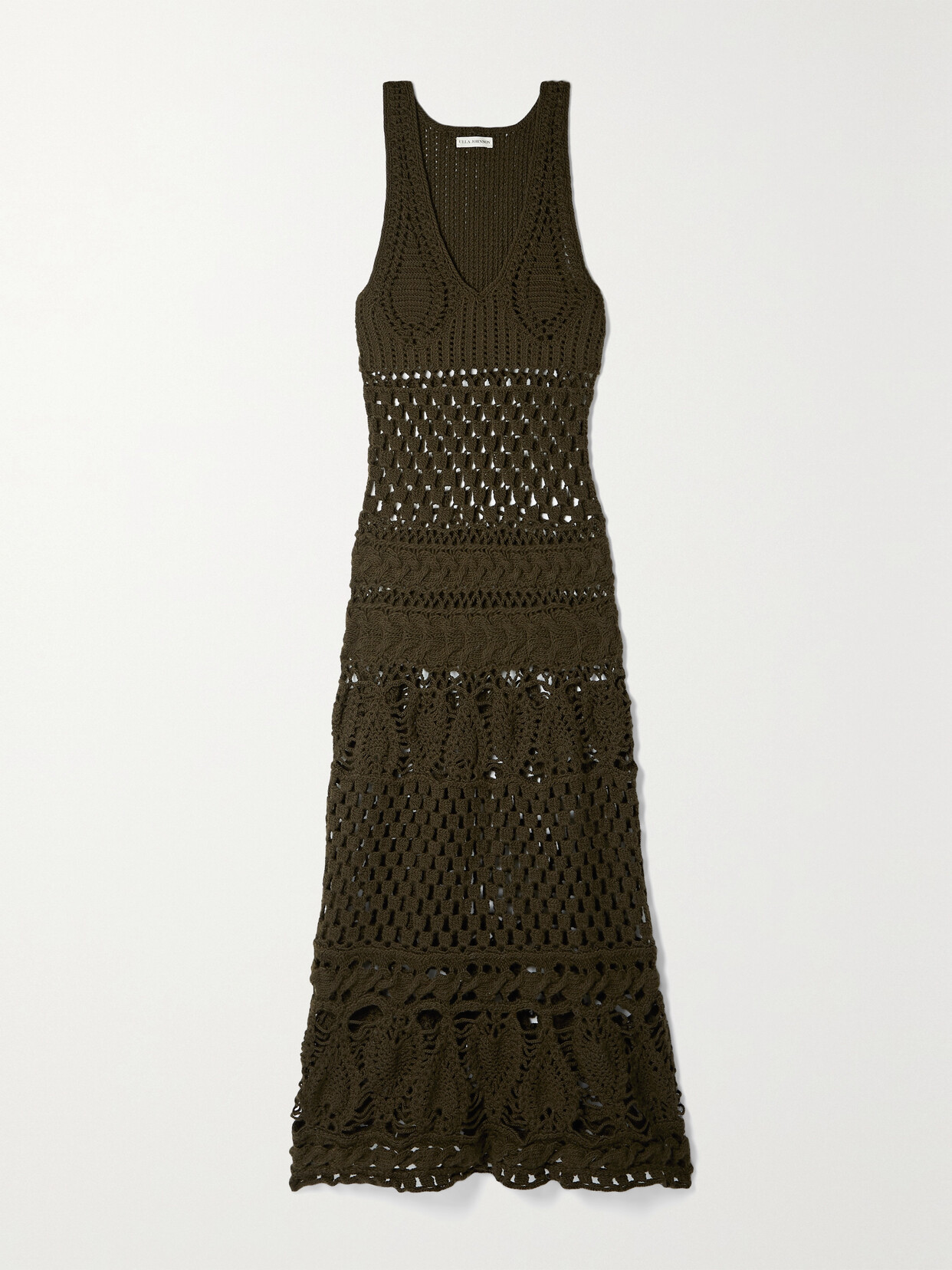 Ulla Johnson Alexis Crocheted Merino Wool Maxi Dress