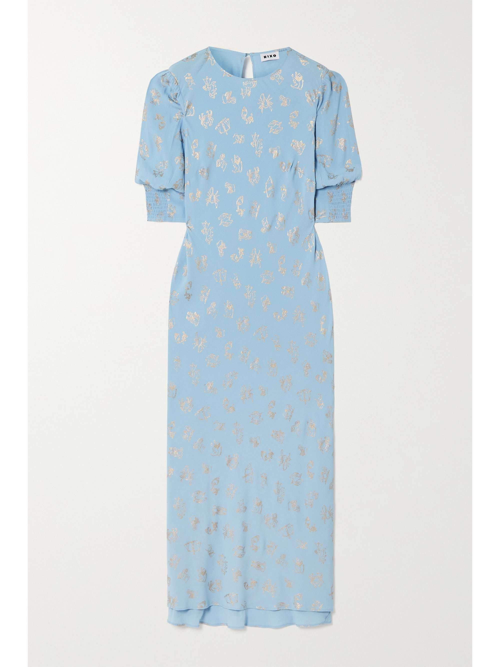 rixo monet blue leopard daisy