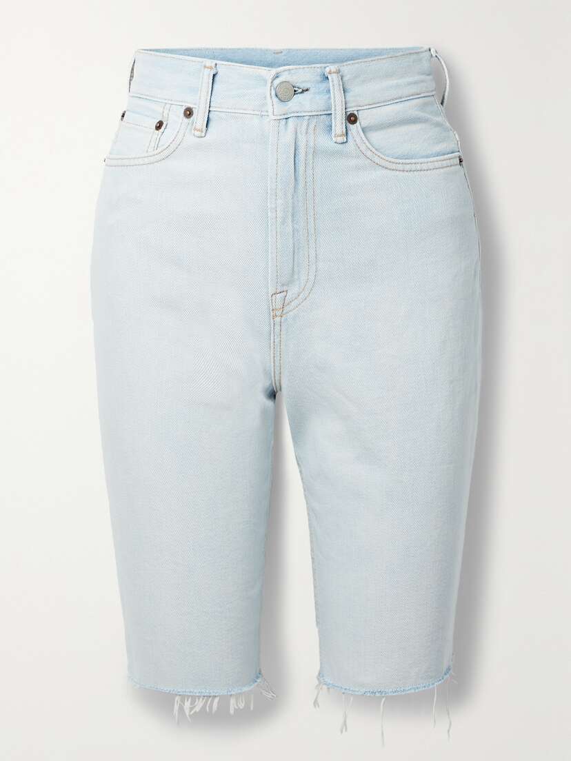 Acne Studios Frayed Denim Shorts