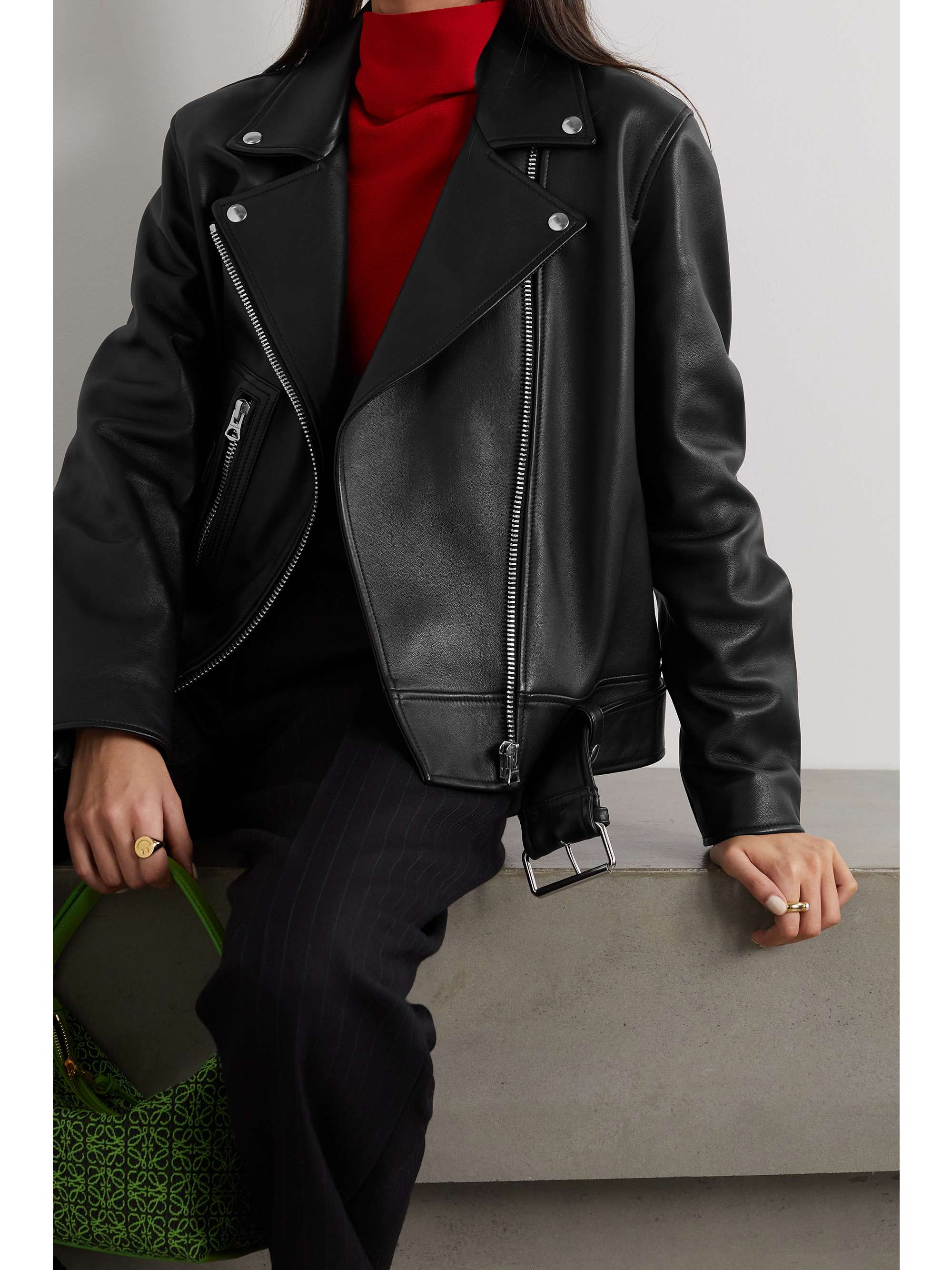 Leather biker jacket | ACNE STUDIOS 