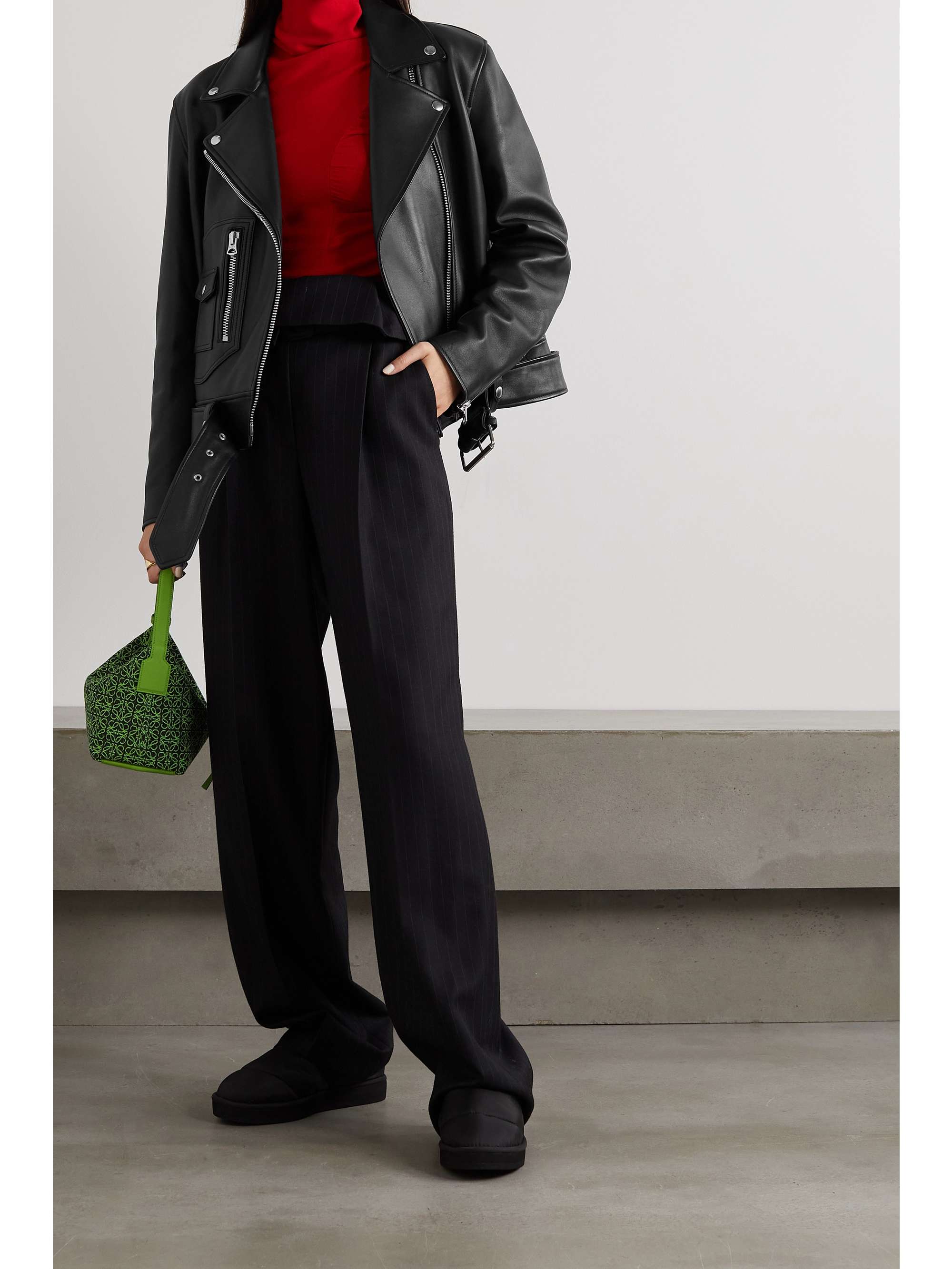 Leather biker jacket | ACNE STUDIOS 