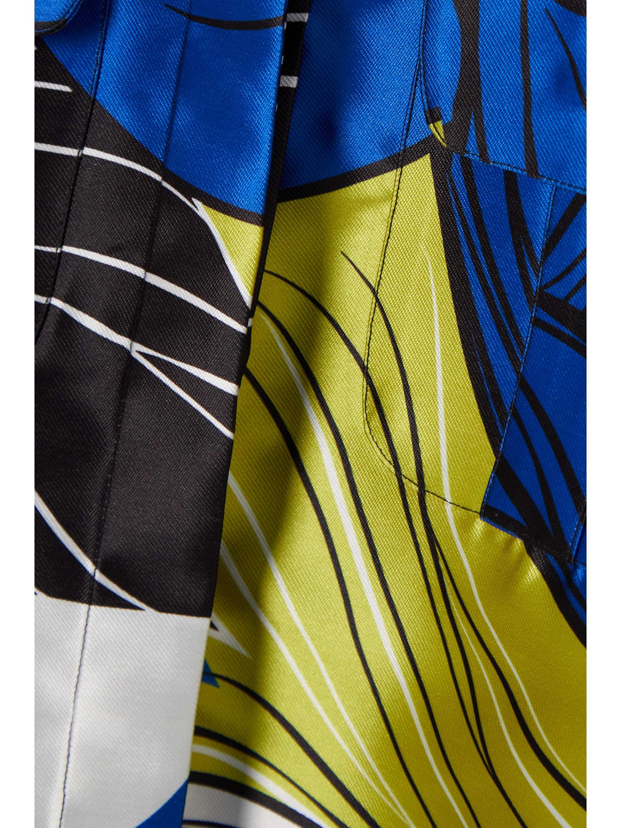 ELIE SAAB Belted printed mikado shirt