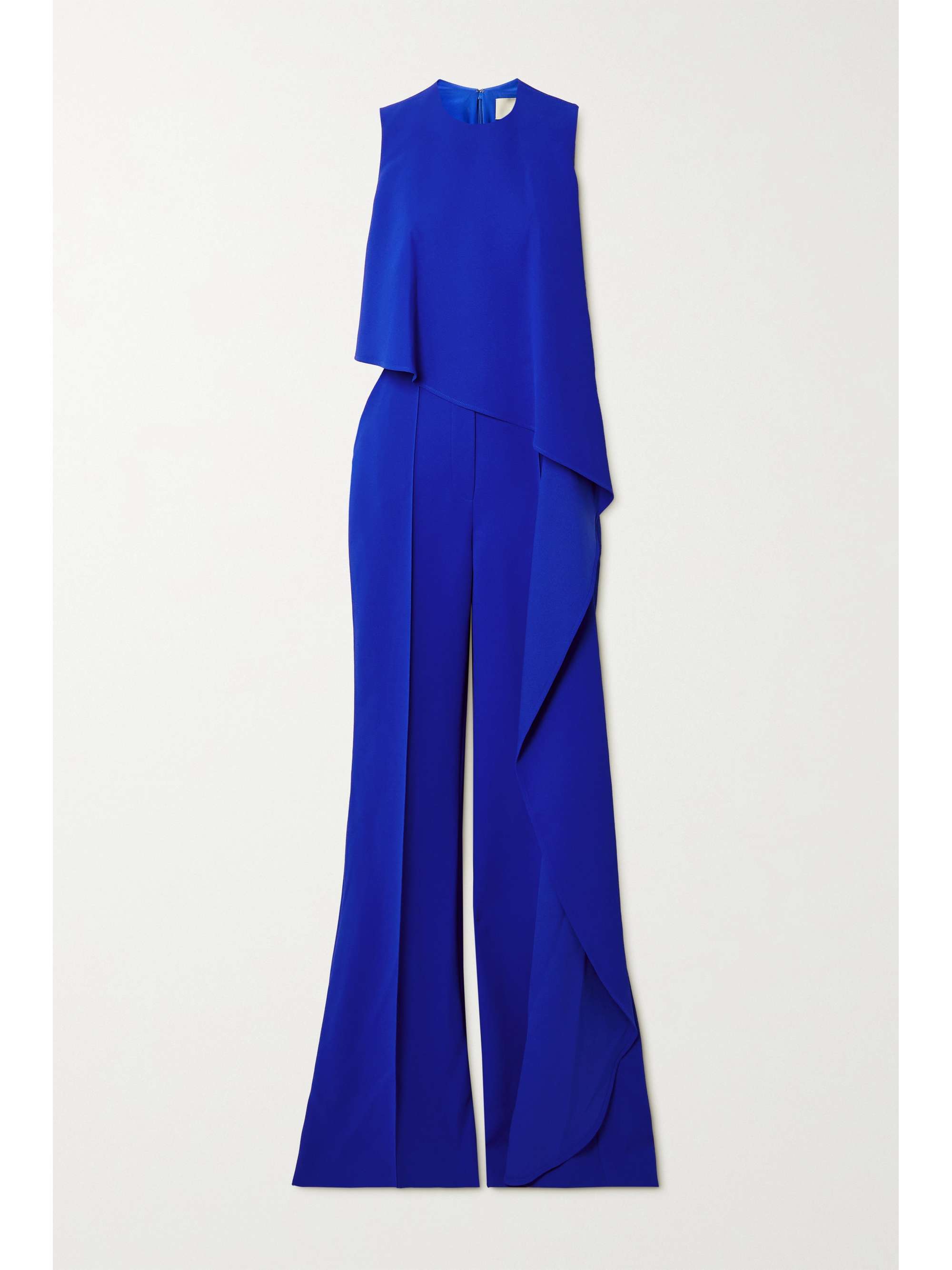 ELIE SAAB Draped layered crepe jumpsuit | NET-A-PORTER US