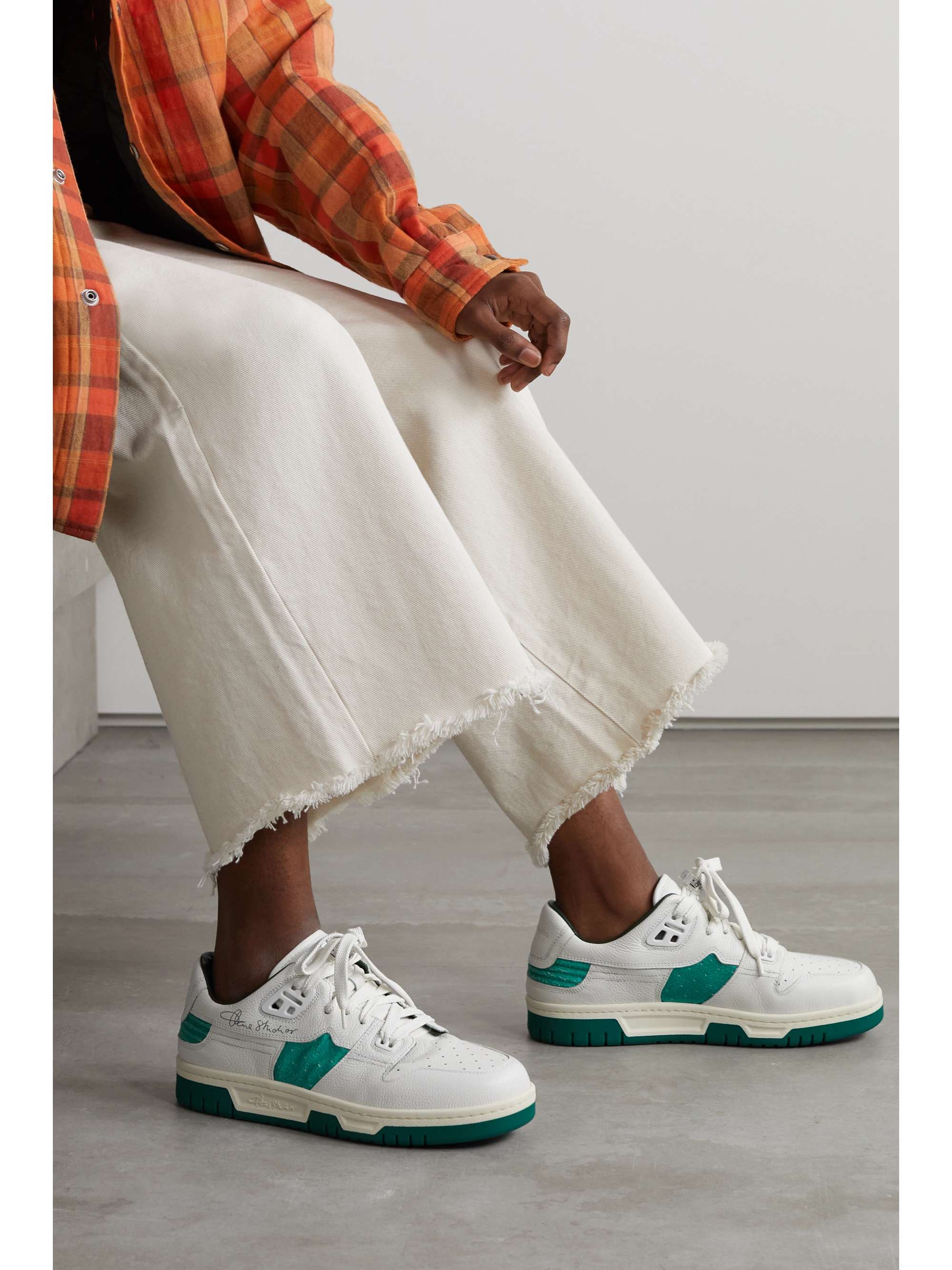 ACNE STUDIOS Leather, suede and nubuck sneakers
