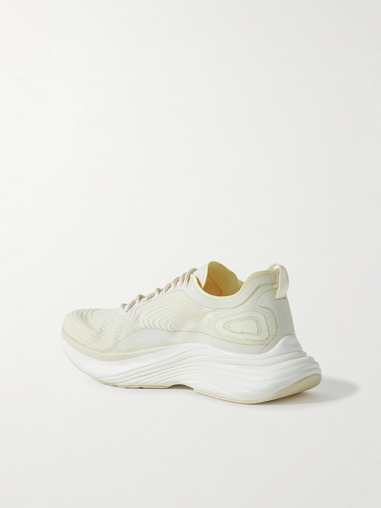 Shop Apl Athletic Propulsion Labs Streamline Rubber-trimmed Ripstop Sneakers In Cream