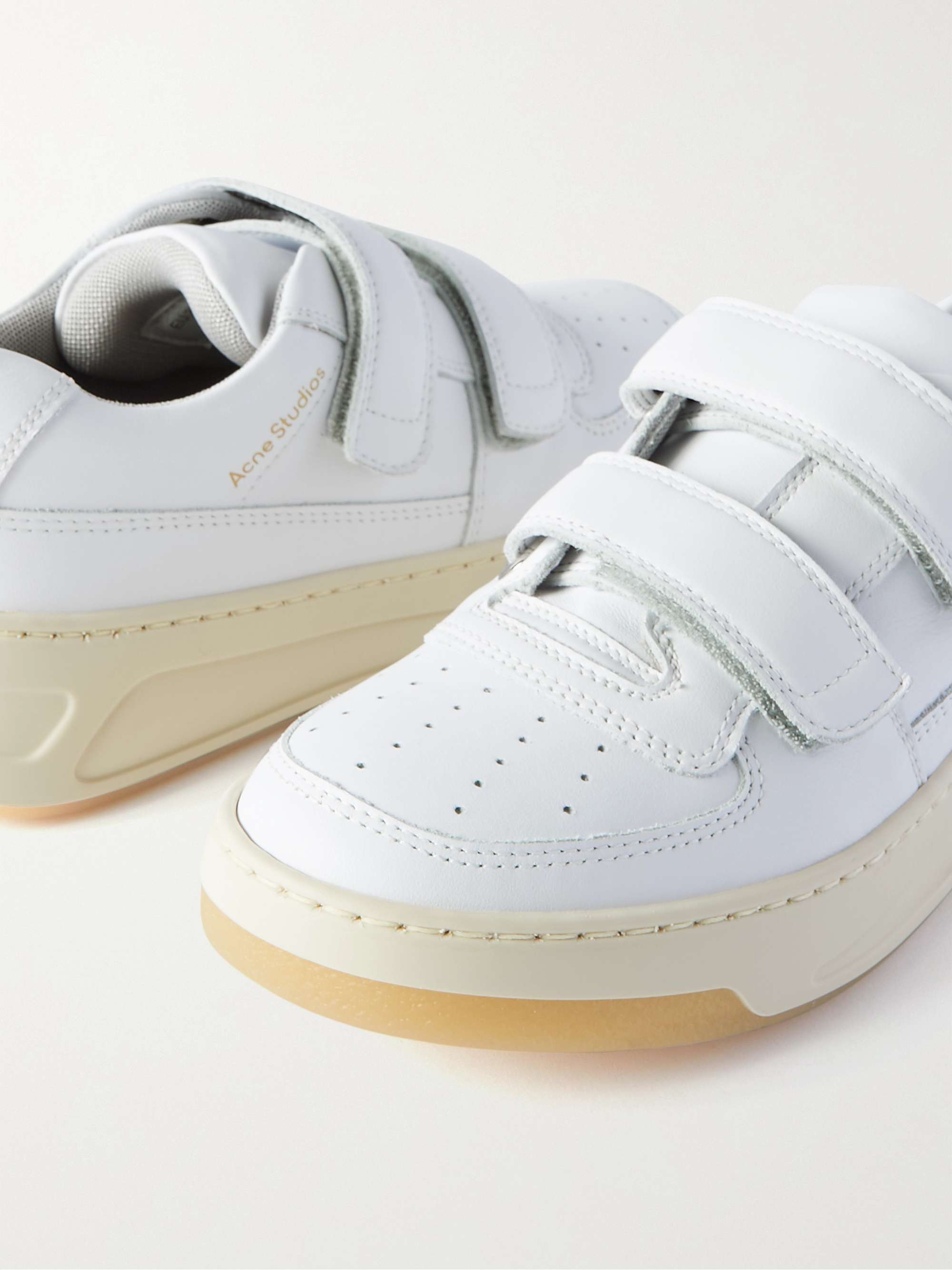 Acne Studios White Velcro Strap Sneakers Acne Studios