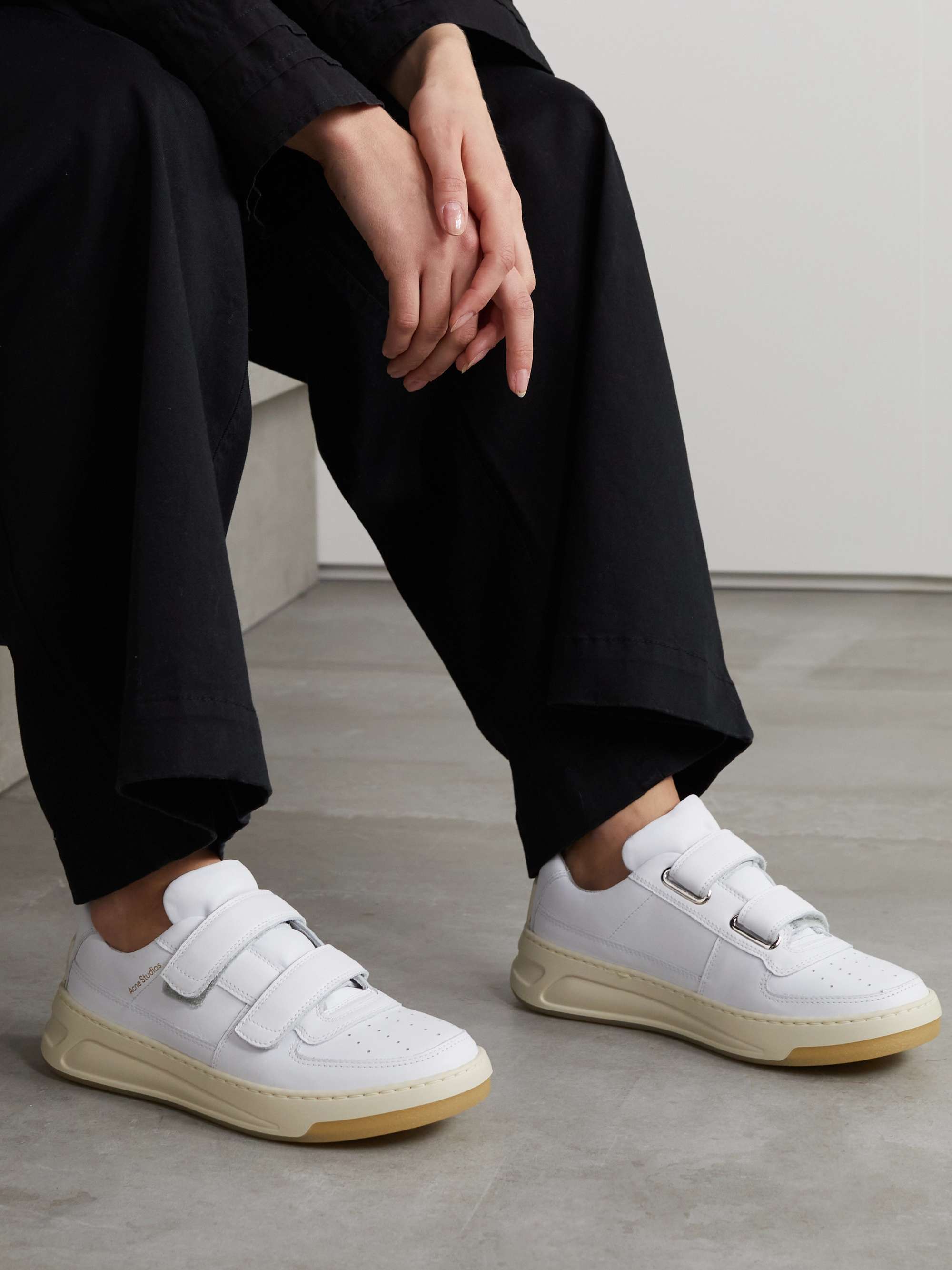 ACNE STUDIOS Leather sneakers NET-A-PORTER